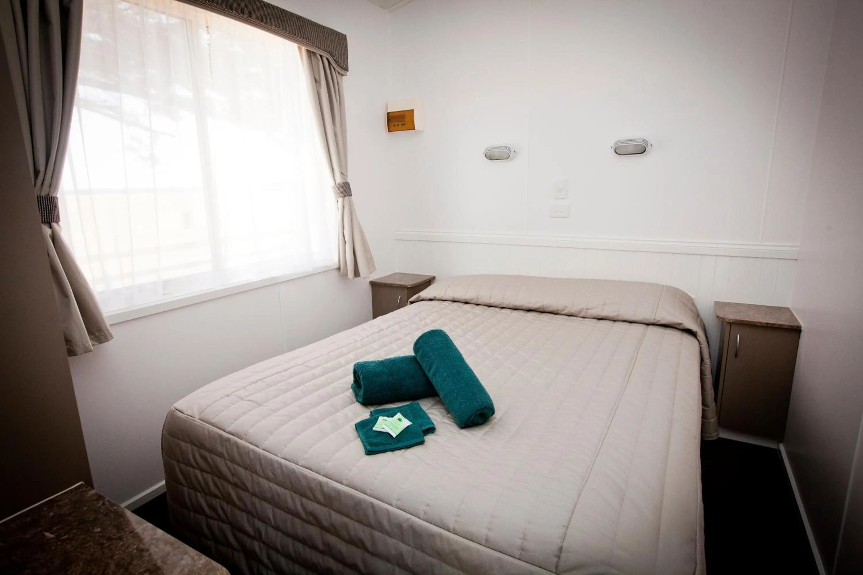 Bed in Gum Tree Caravan Park