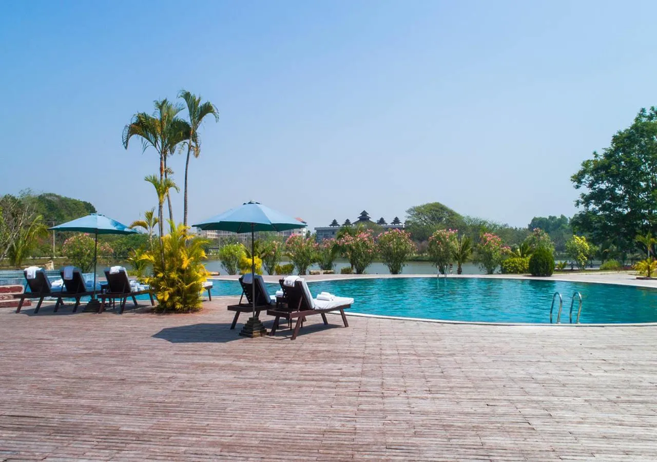 Swimming pool in KMA NAYPYITAW Hotel