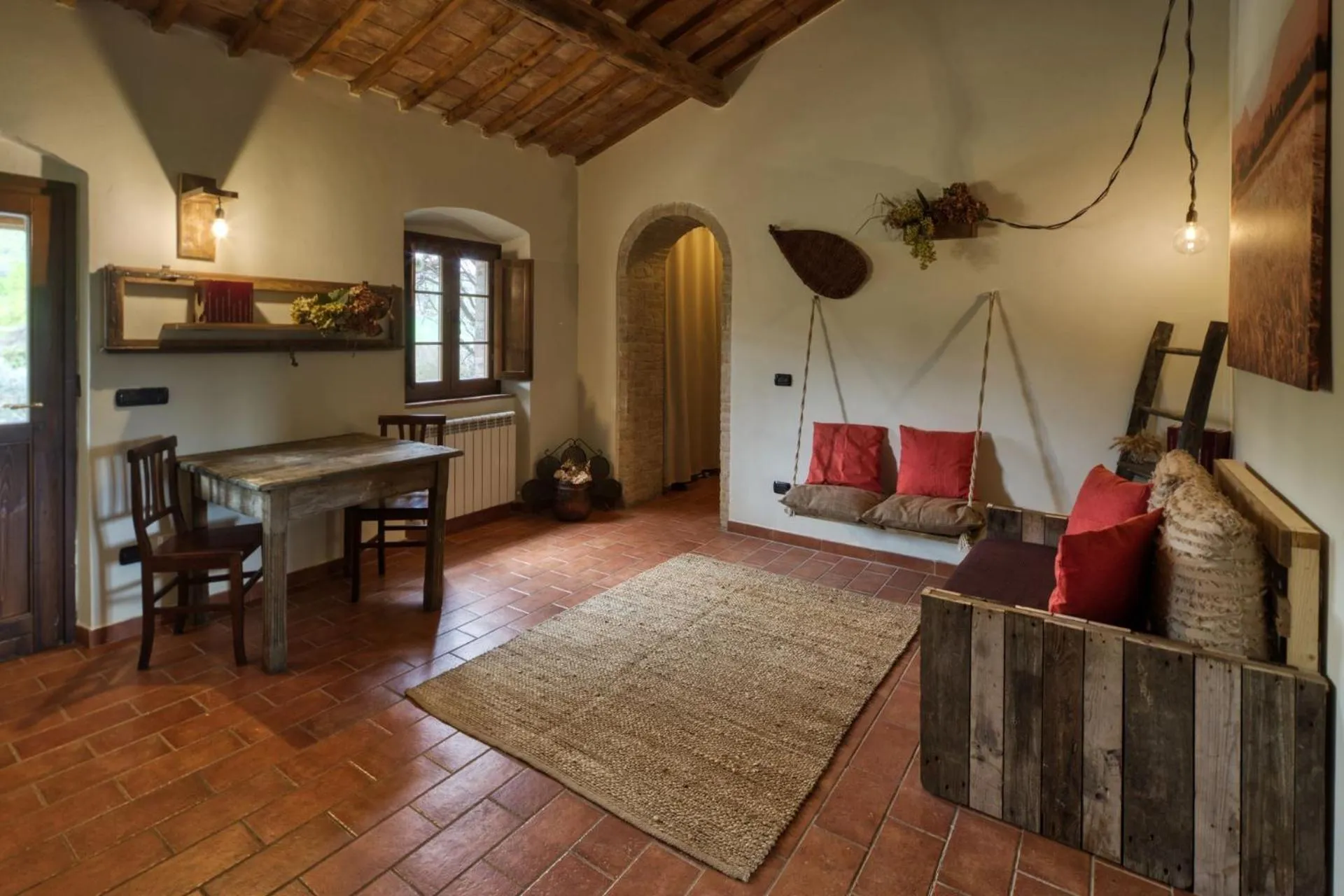 Communal lounge/ TV room in La Casa Di Campagna