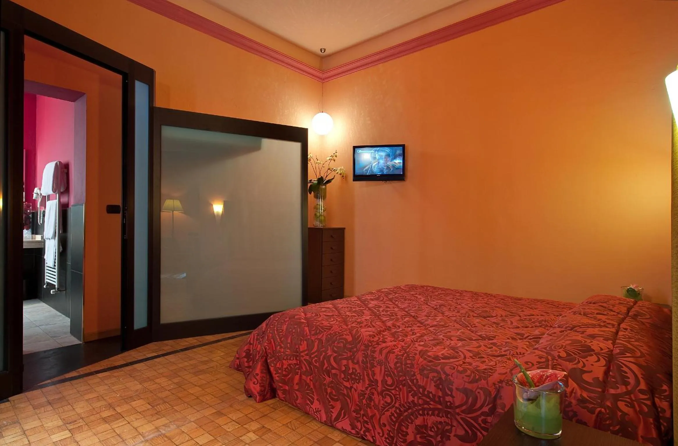 Bed in Grand Hotel Nizza Et Suisse