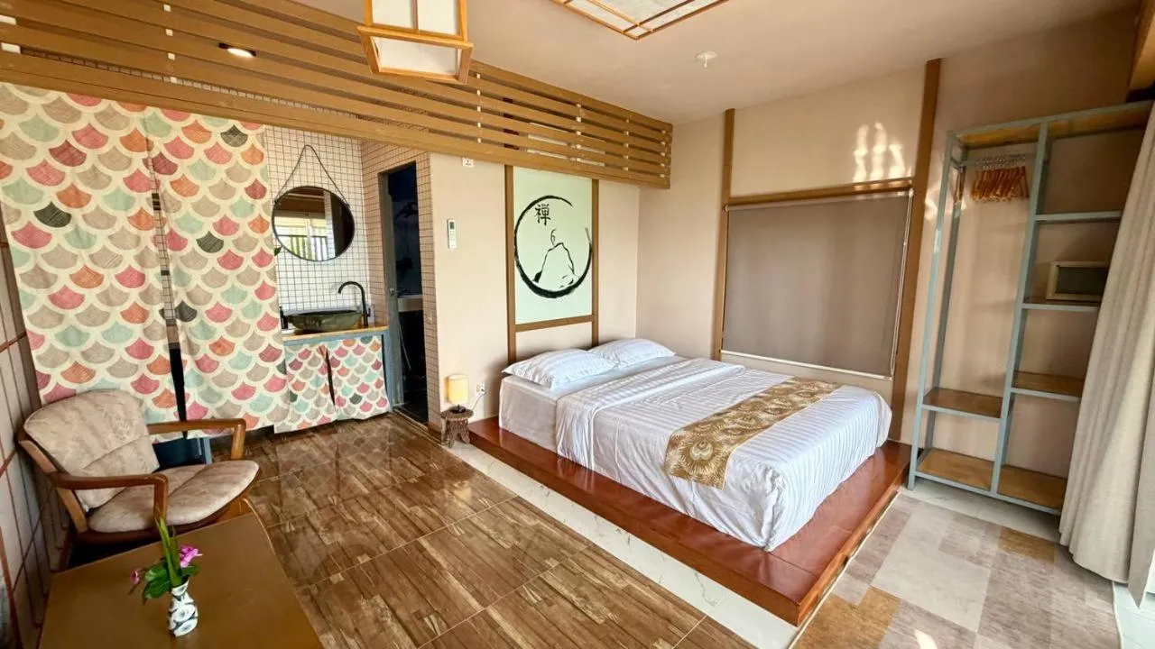 Bed in WHITE SAND ARK RESORT