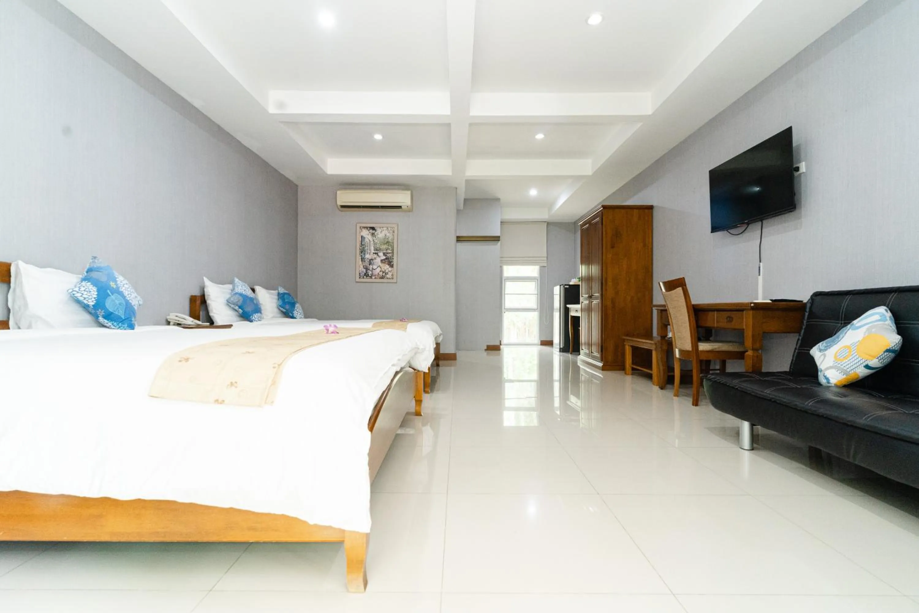 Bed in Baan Suan Khun Ta and Golf Resort