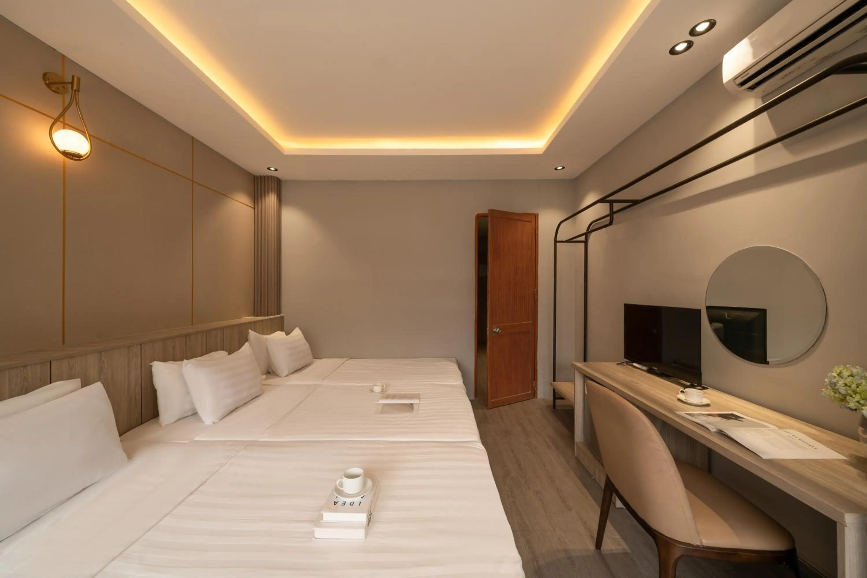 Bed in The Cozy Inn Hotel Ho Chi Minh