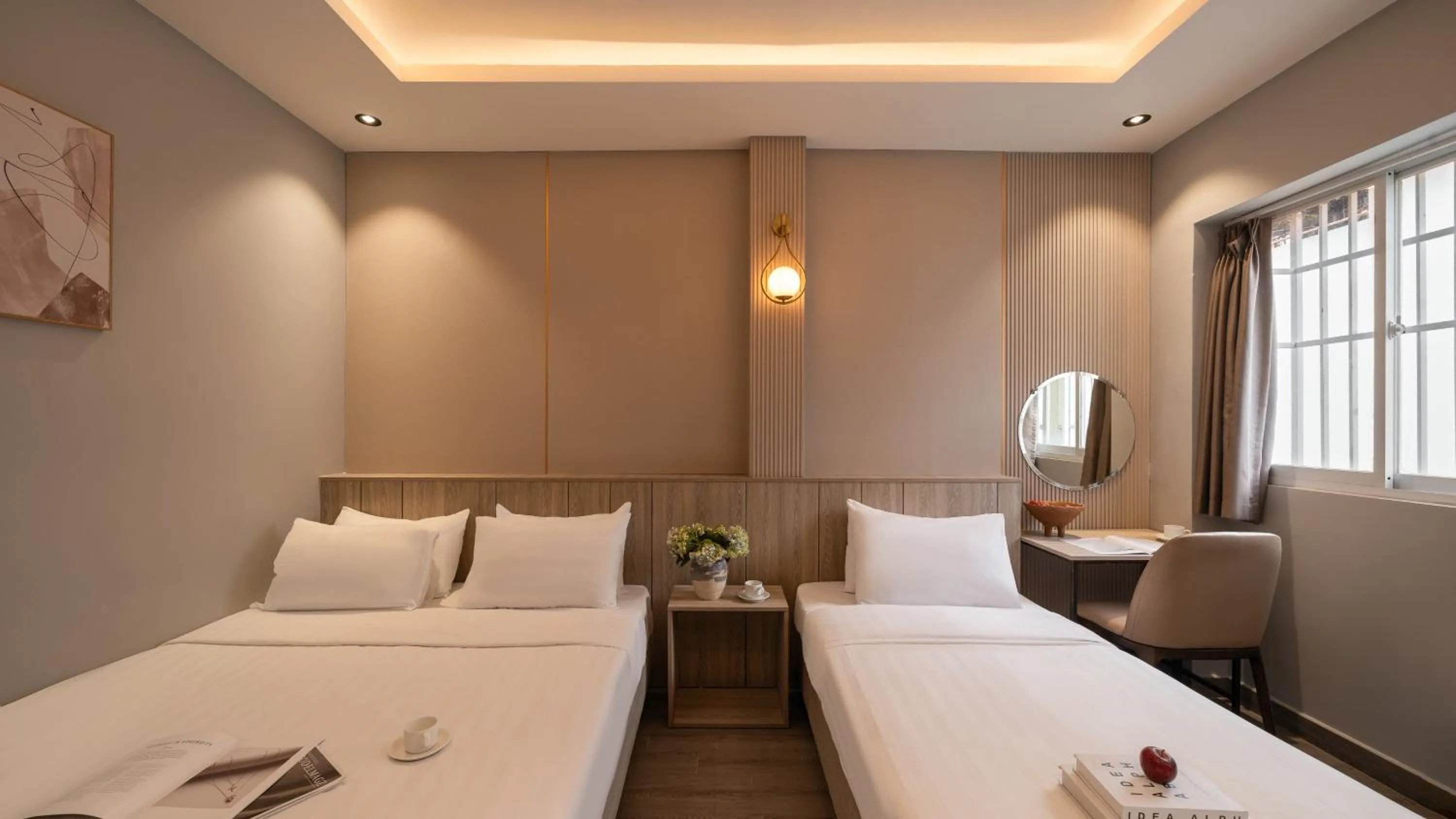 Bed in The Cozy Inn Hotel Ho Chi Minh