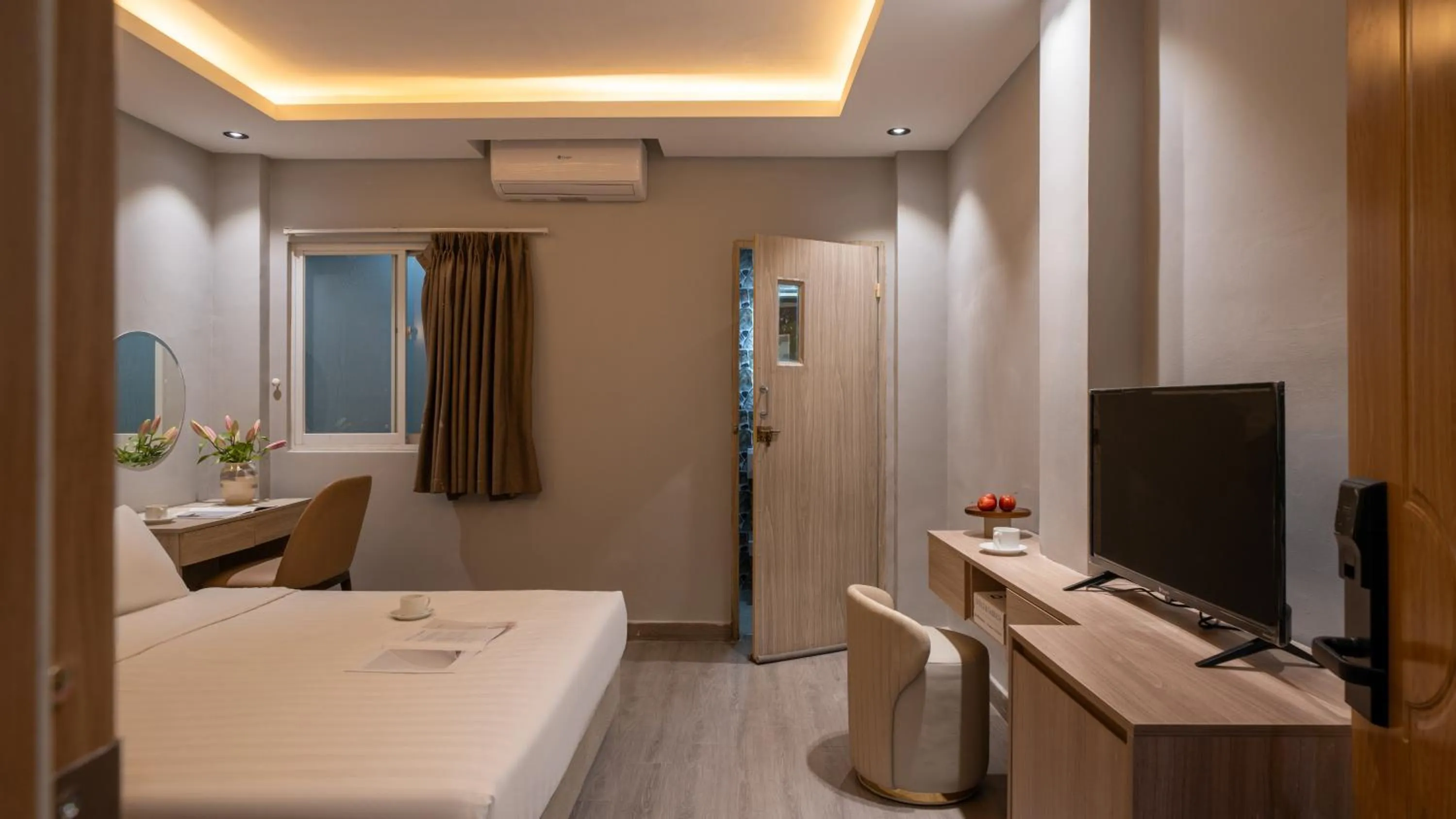 Bed in The Cozy Inn Hotel Ho Chi Minh