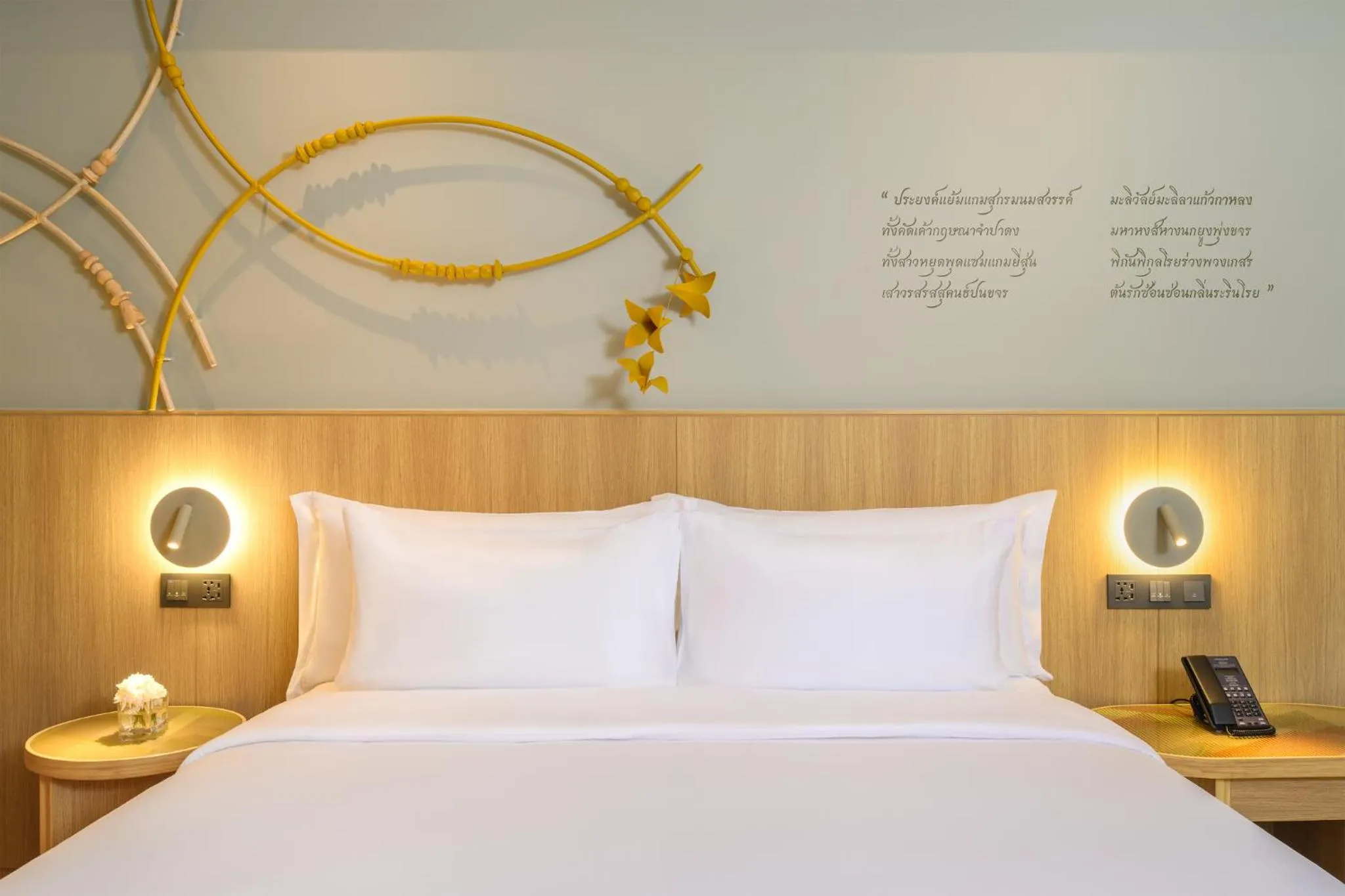 Bed in Mercure Rayong Lomtalay Villas & Resort