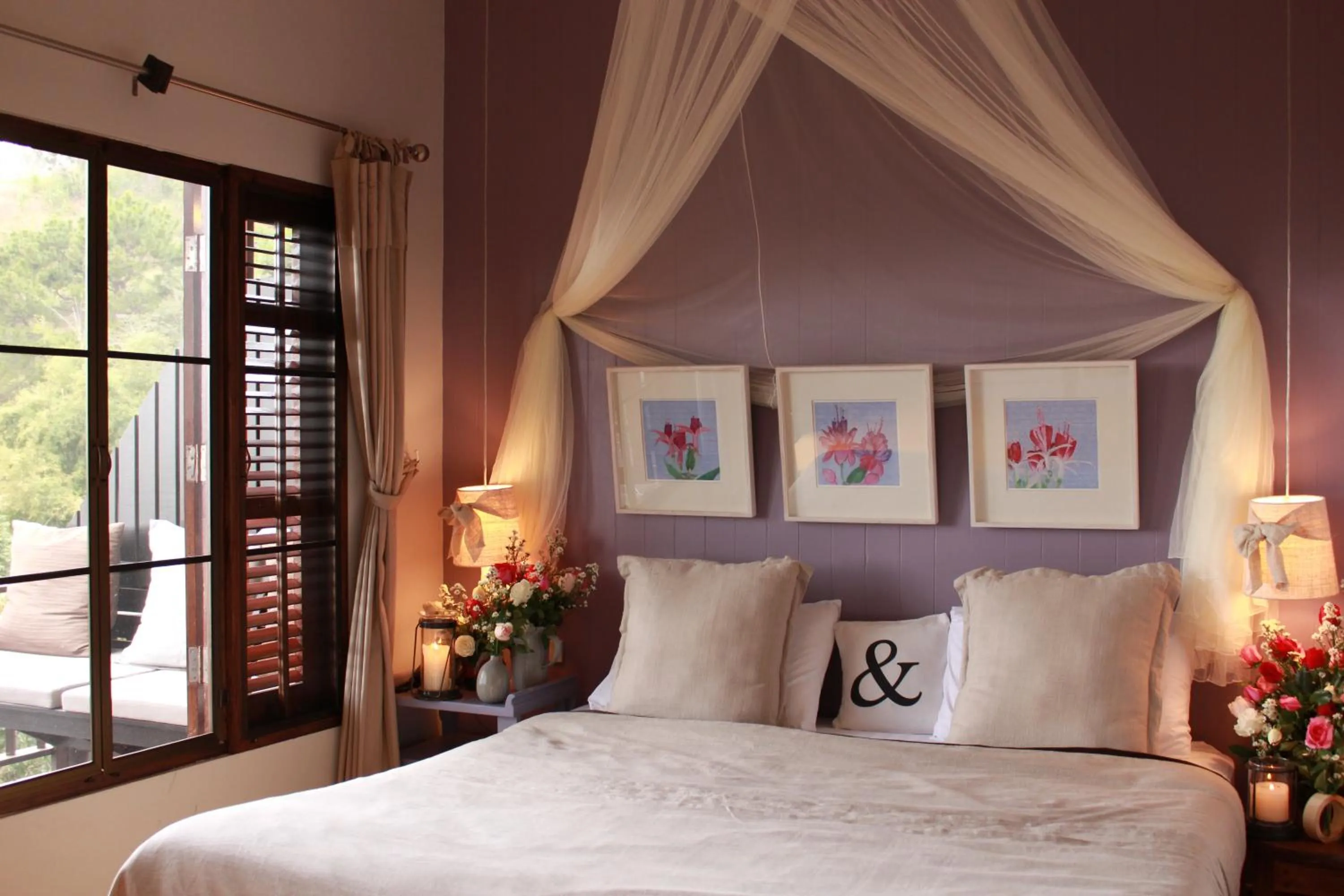 Bed in Phumorkdao Resort