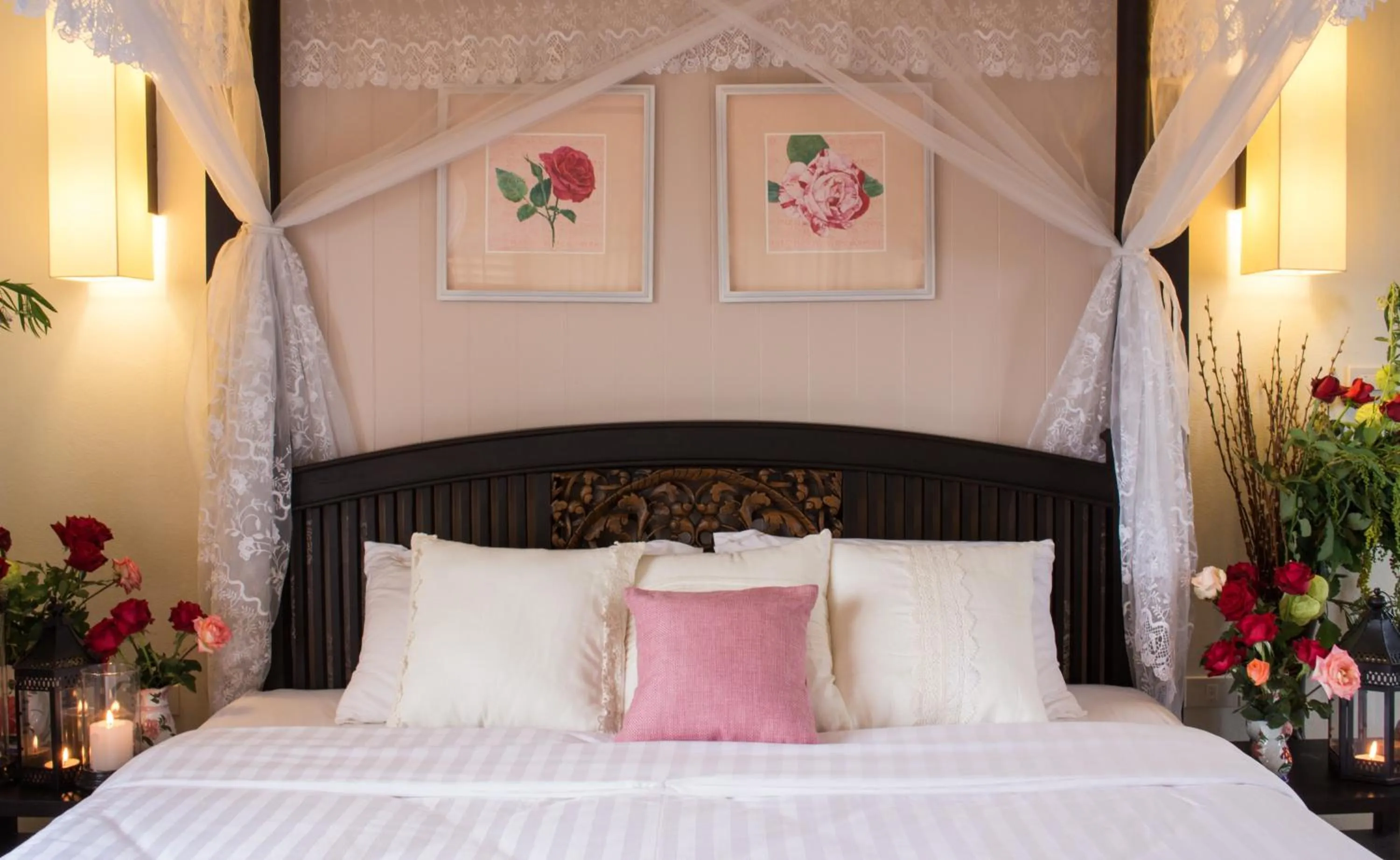 Bed in Phumorkdao Resort