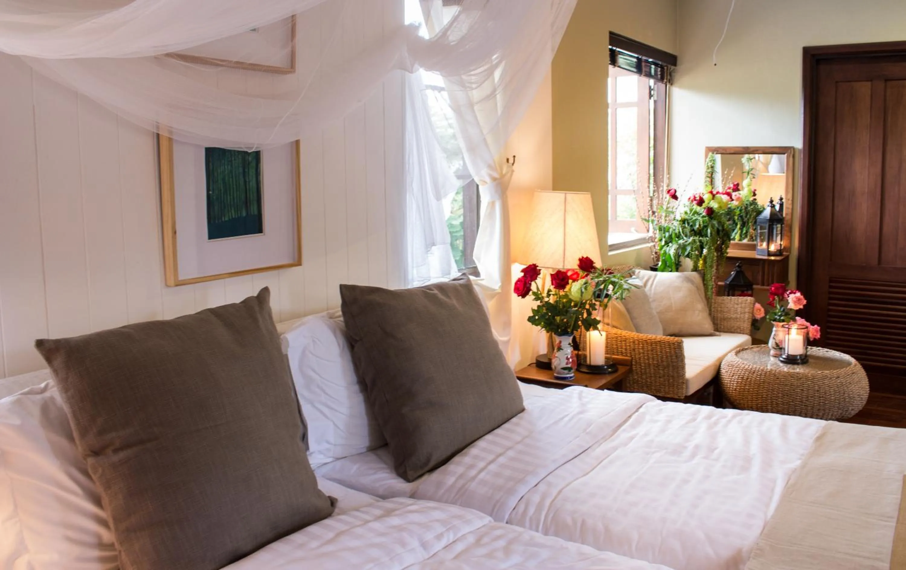 Bed, Seating Area in Phumorkdao Resort