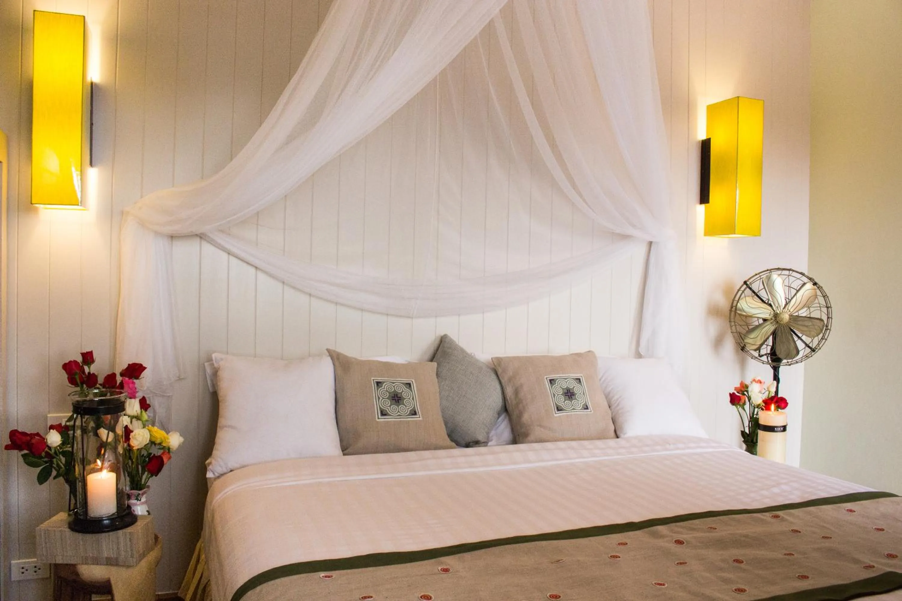 Bed in Phumorkdao Resort