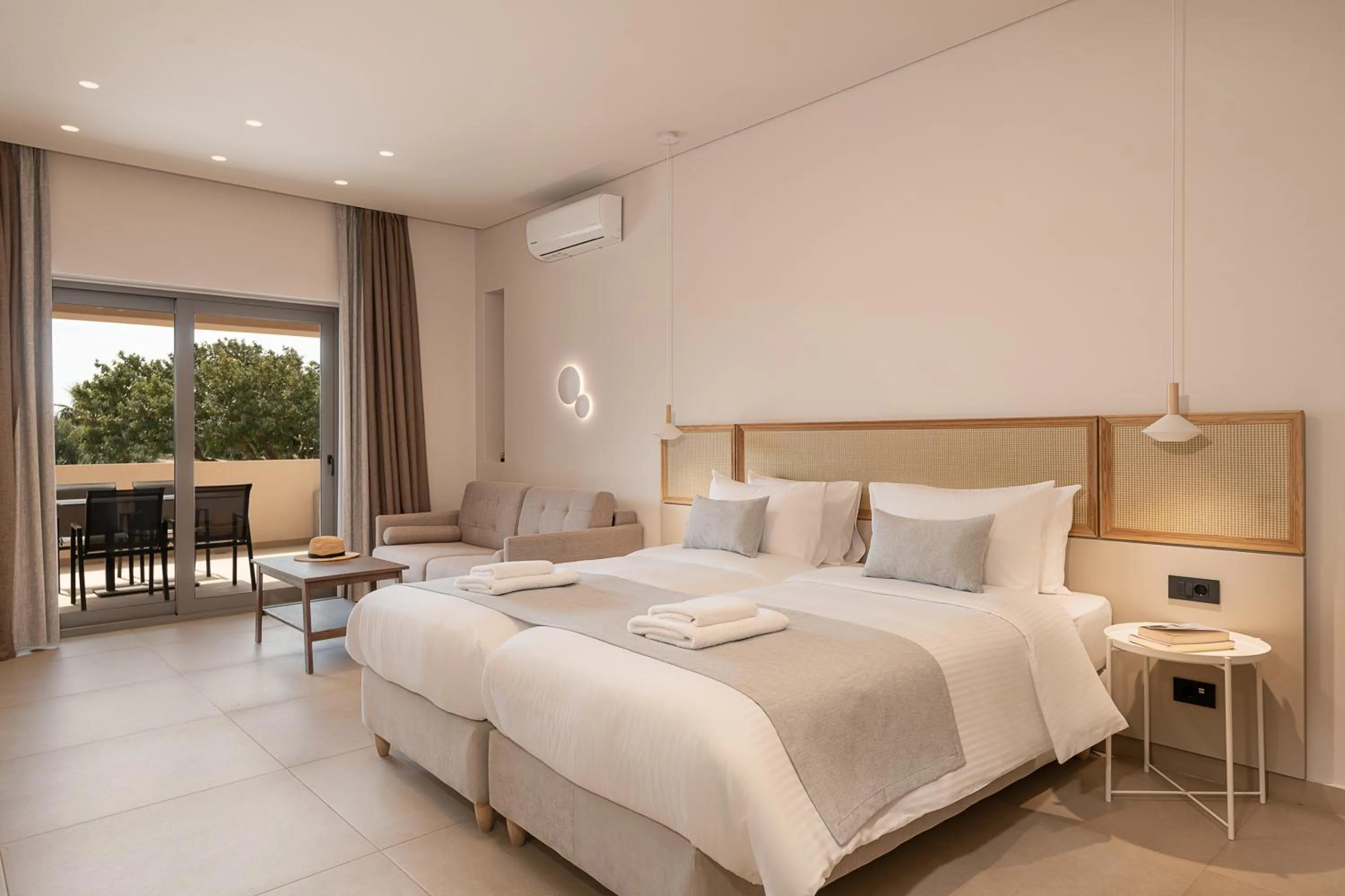 Bed in Elafonisi Resort by Kalomirakis Family