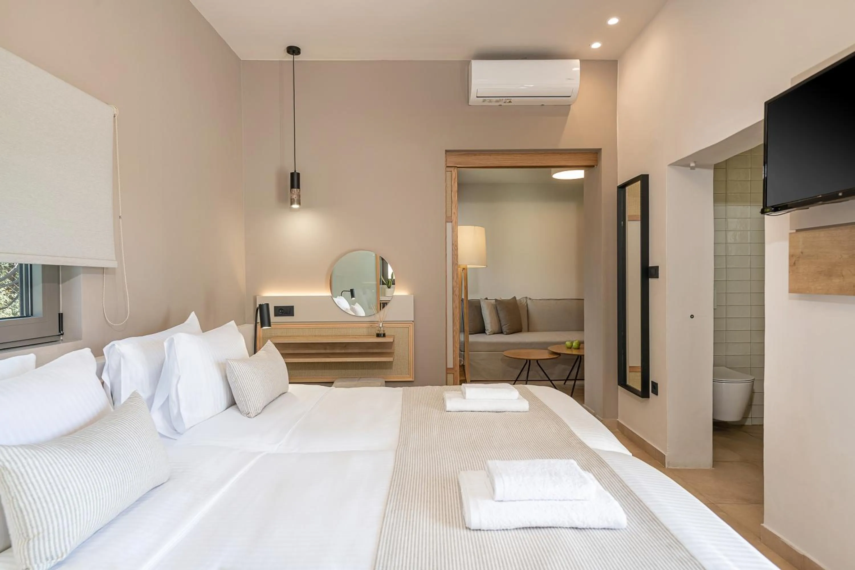 Bed in Elafonisi Resort by Kalomirakis Family