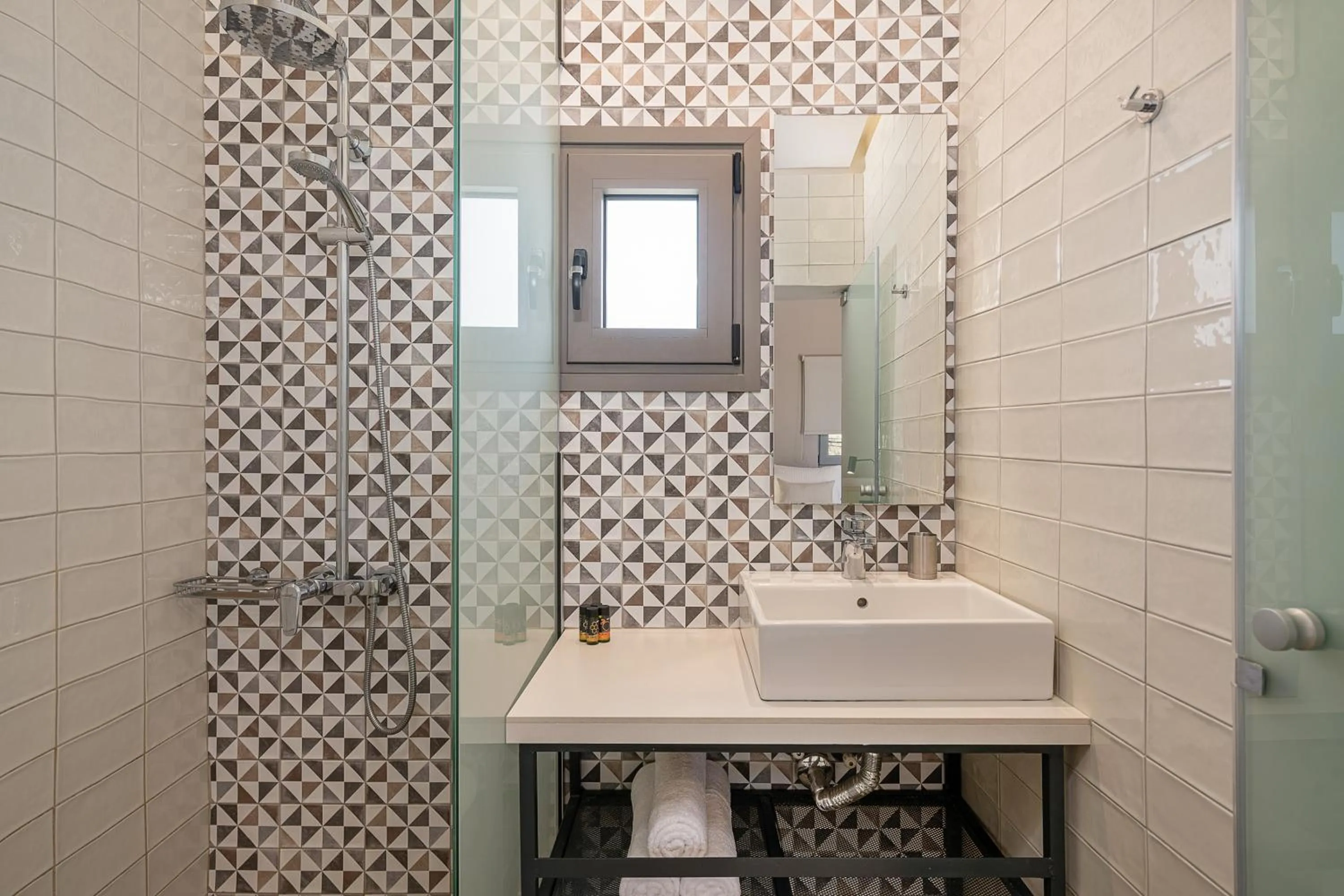 Bathroom in Elafonisi Resort by Kalomirakis Family