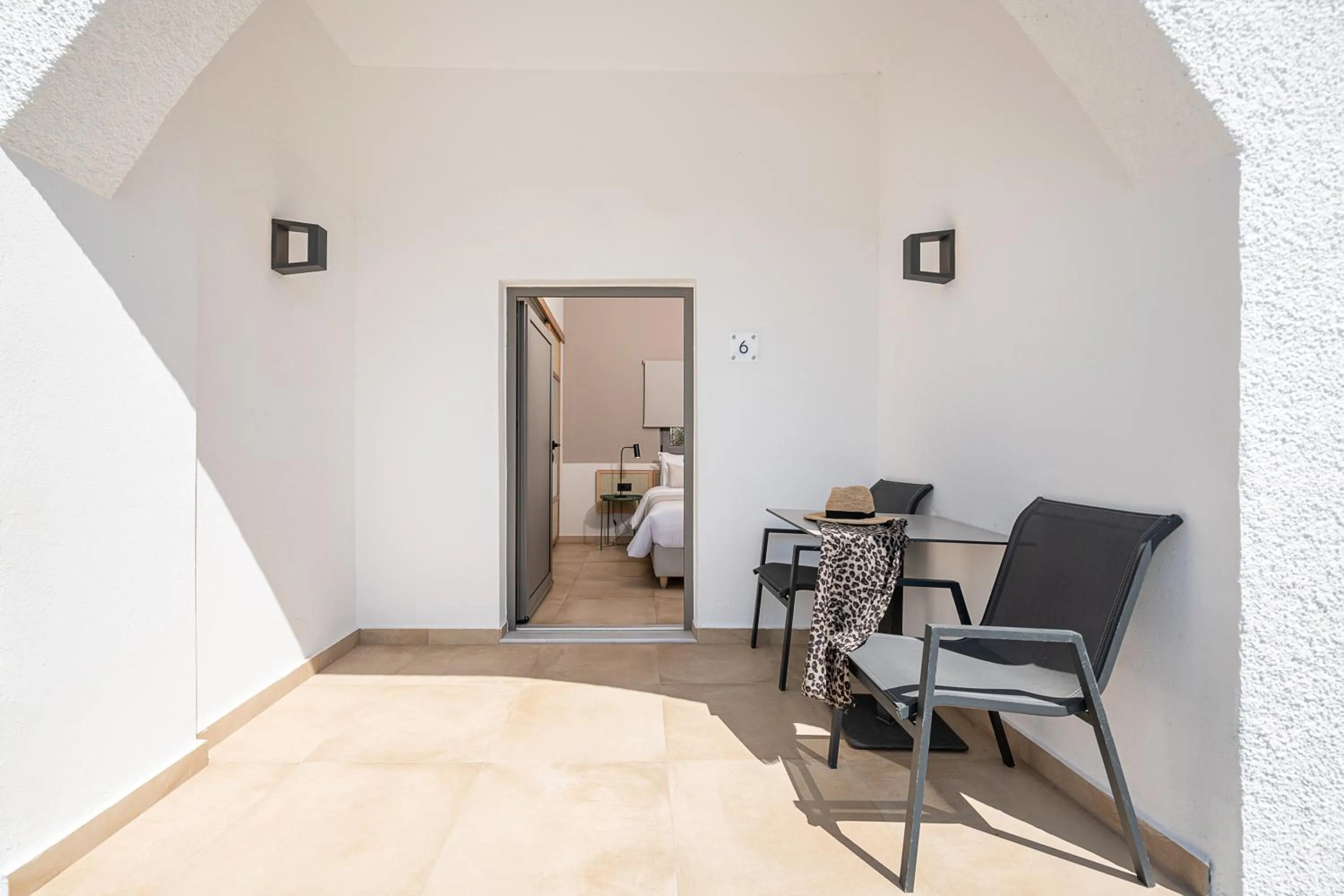 Patio in Elafonisi Resort by Kalomirakis Family