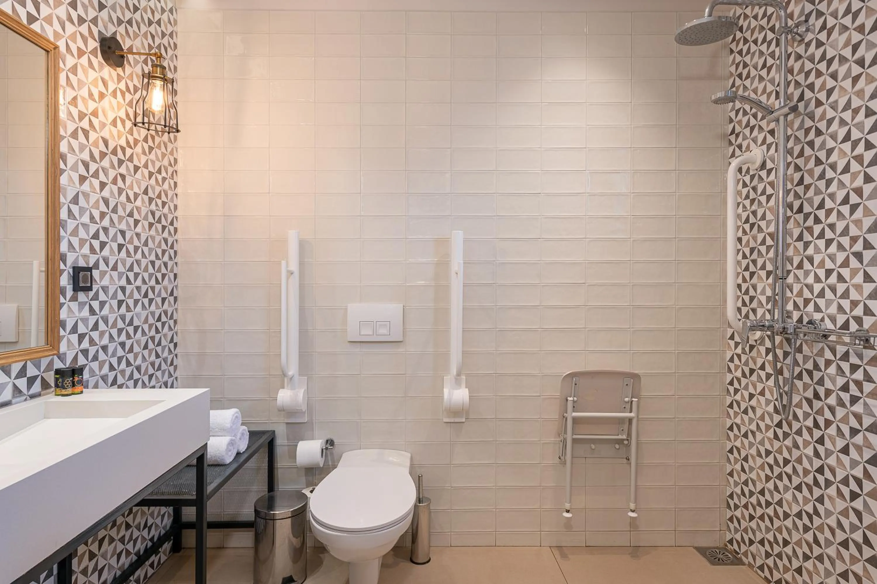 Bathroom in Elafonisi Resort by Kalomirakis Family