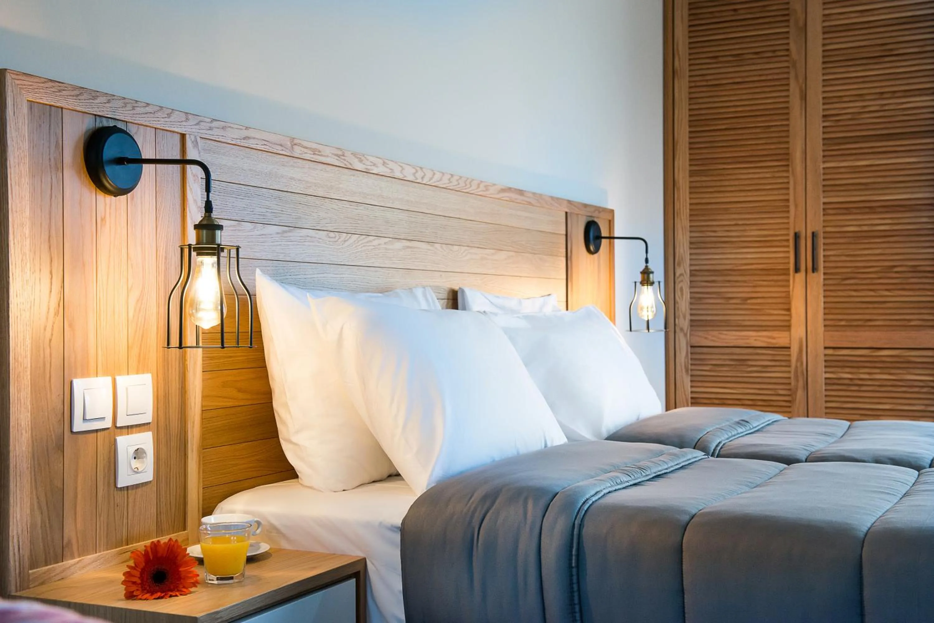 Bed in Elafonisi Resort by Kalomirakis Family