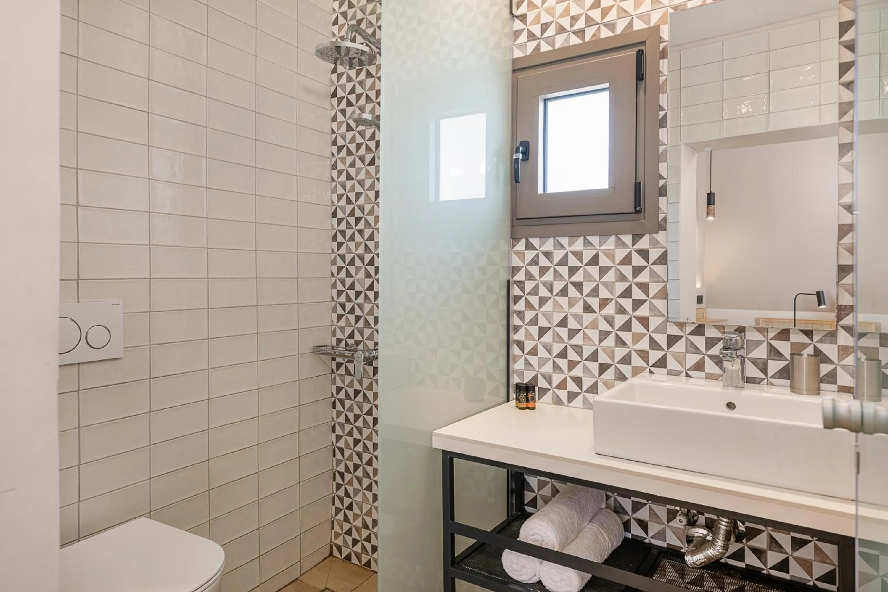 Bathroom in Elafonisi Resort by Kalomirakis Family