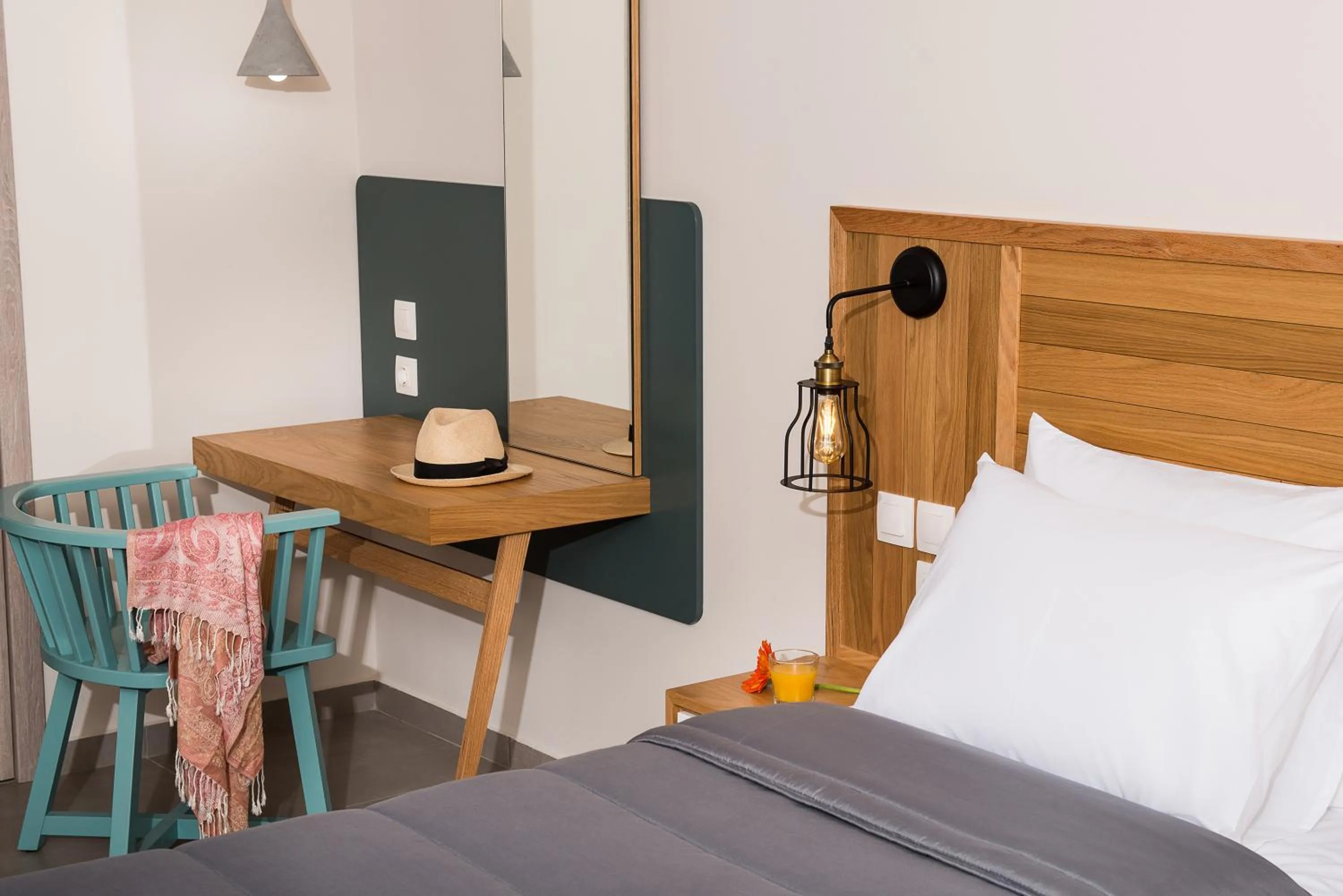 Bedroom, Bed in Elafonisi Resort by Kalomirakis Family