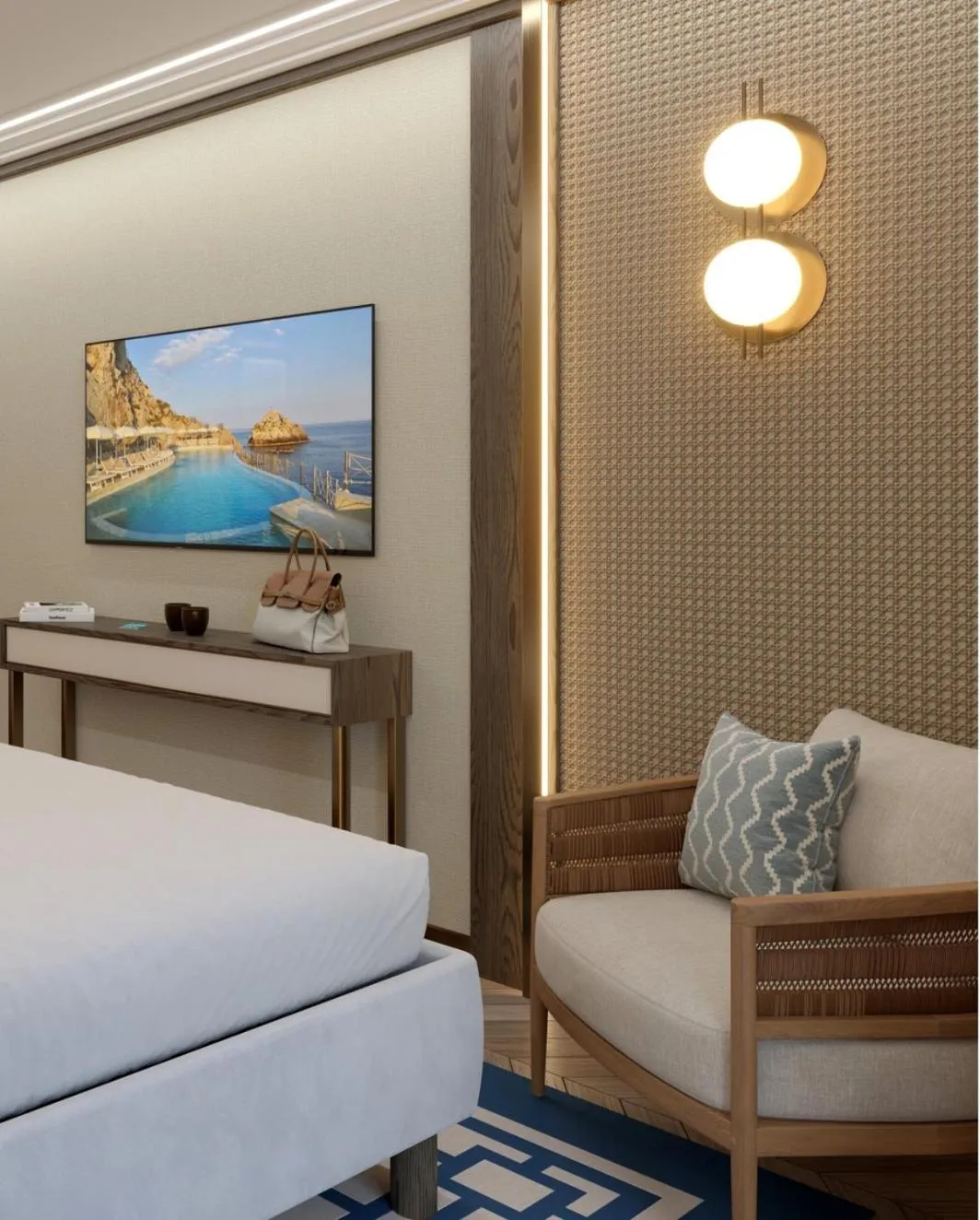 Bedroom, Bed in UNA Hotels Capotaormina