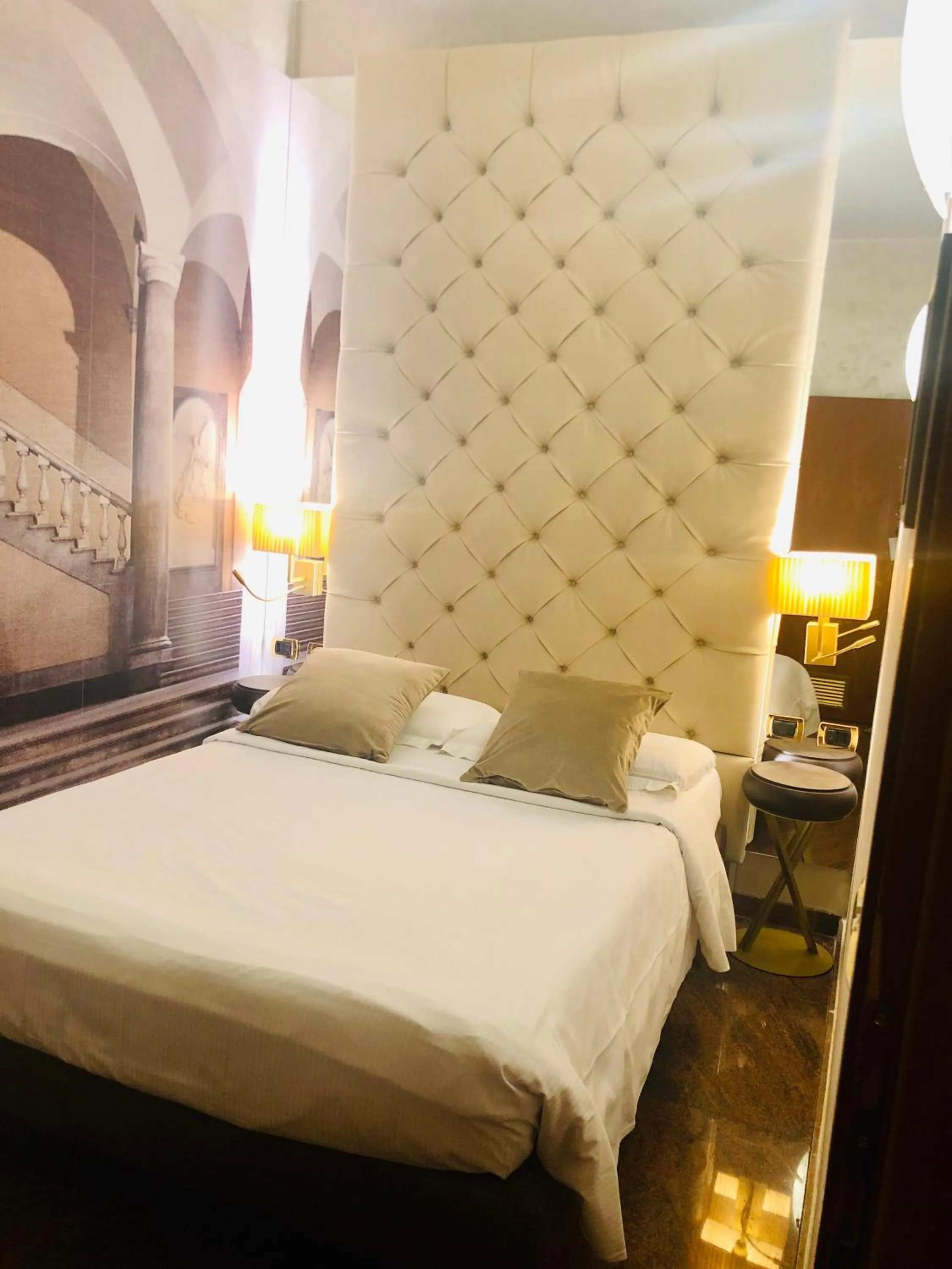 Bedroom, Bed in Hotel Mythos