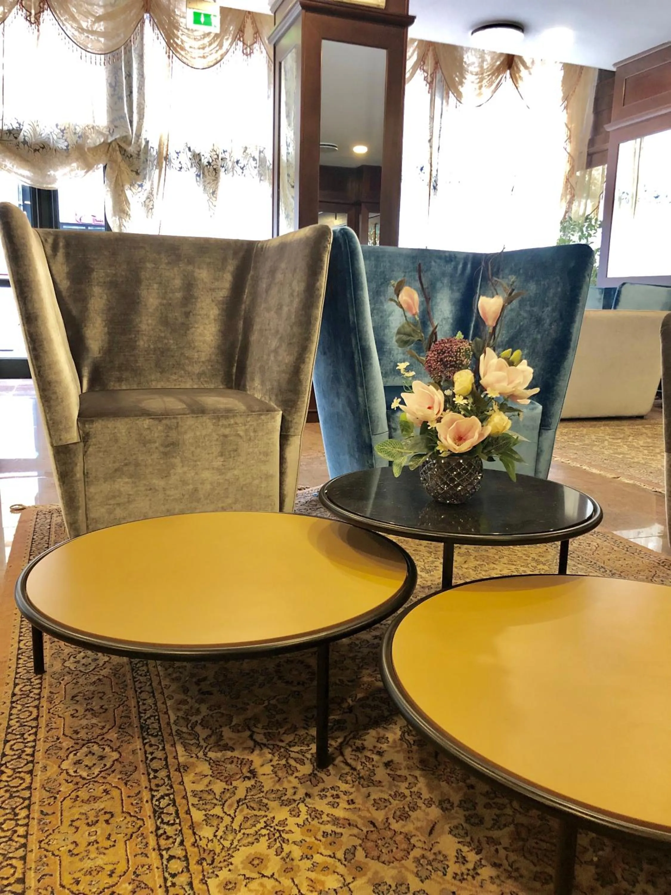 Lobby or reception in Hotel Mythos