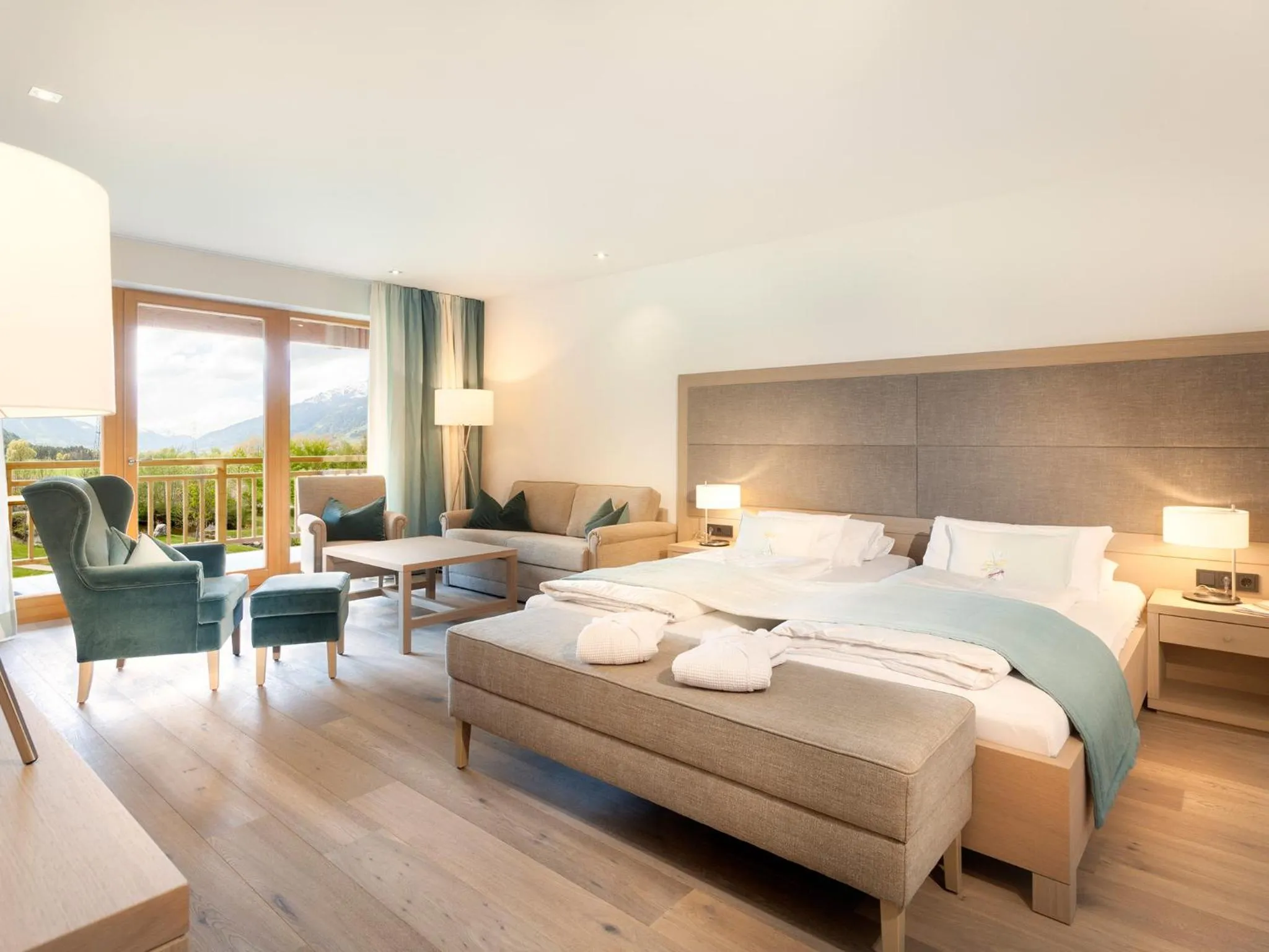 Bedroom, Bed in Dolomitengolf Hotel & Spa