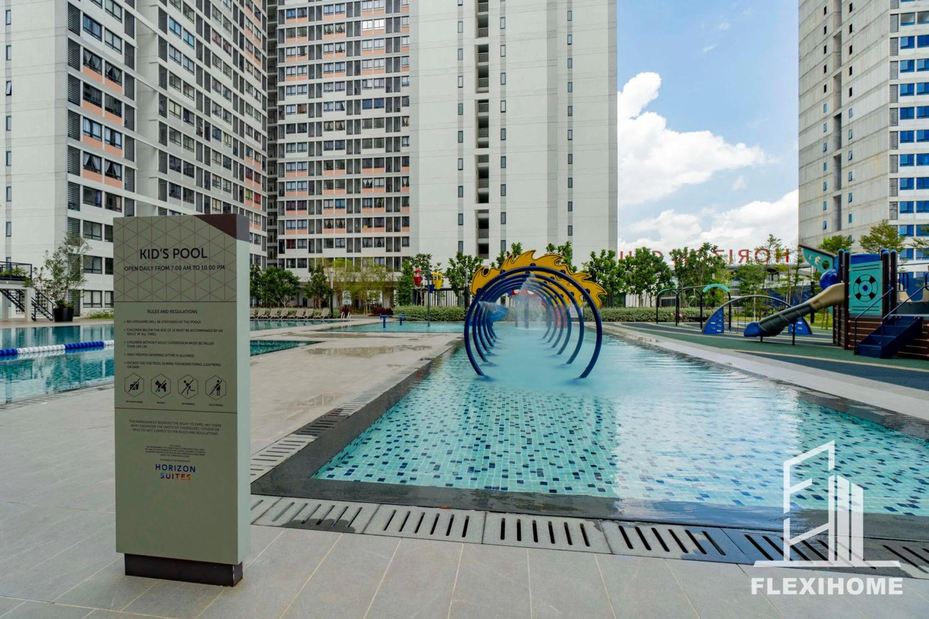 Swimming pool in KLIA-KLIA 2, Comfy Studio, Horizon Suites Sepang-Dengkil by Flexihome-MY