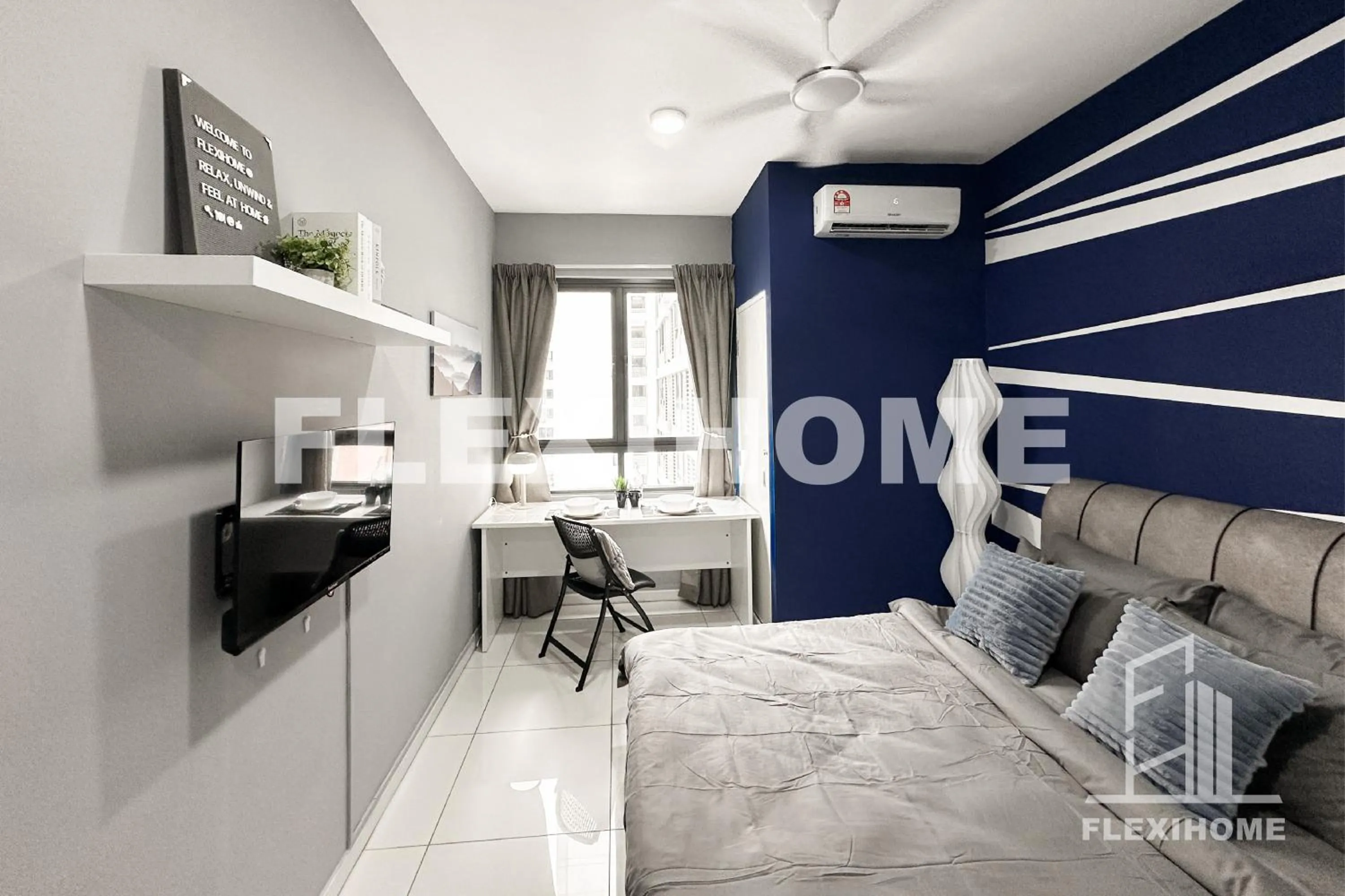 Bed in KLIA-KLIA 2, Comfy Studio, Horizon Suites Sepang-Dengkil by Flexihome-MY