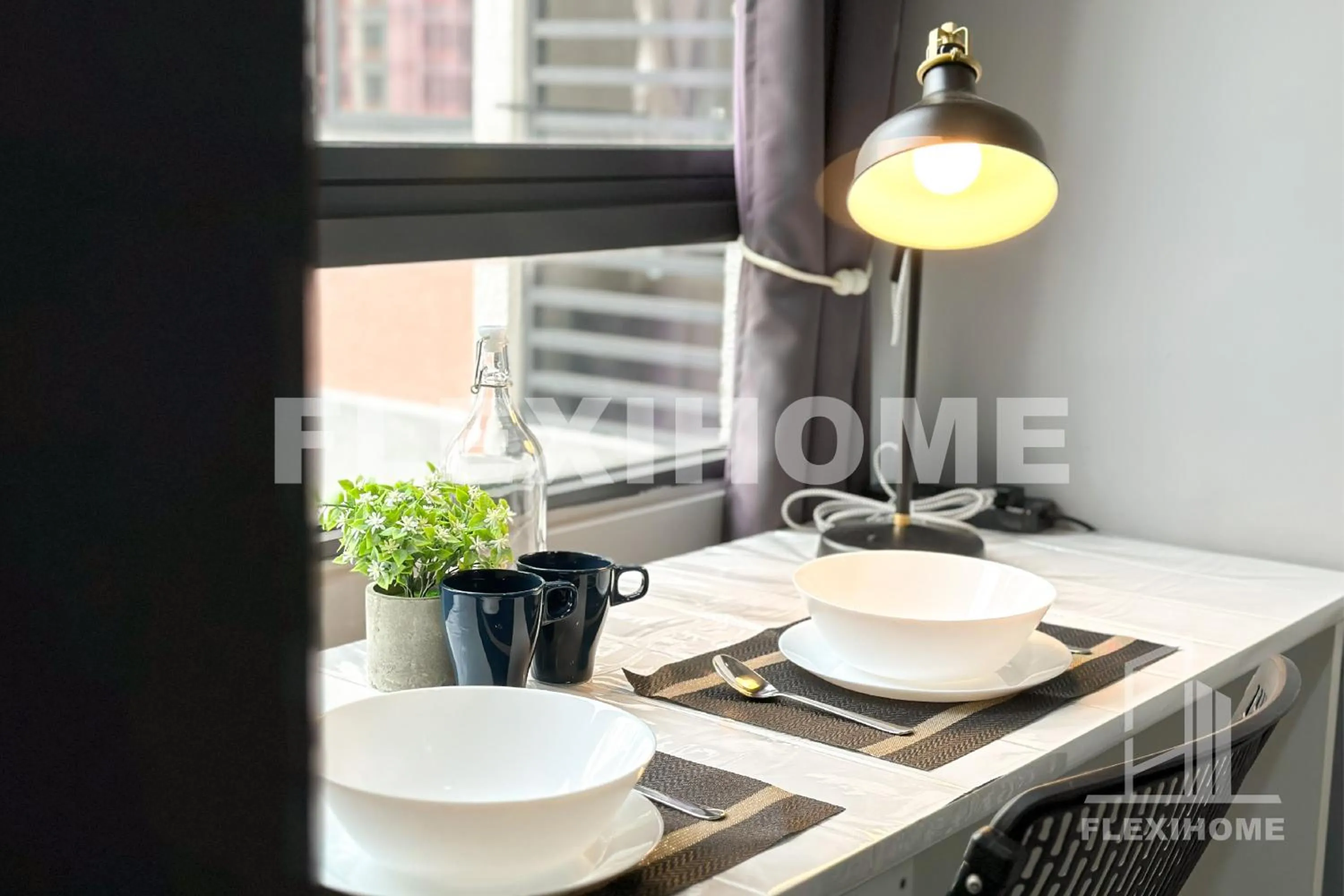 Seating area in KLIA-KLIA 2, Comfy Studio, Horizon Suites Sepang-Dengkil by Flexihome-MY