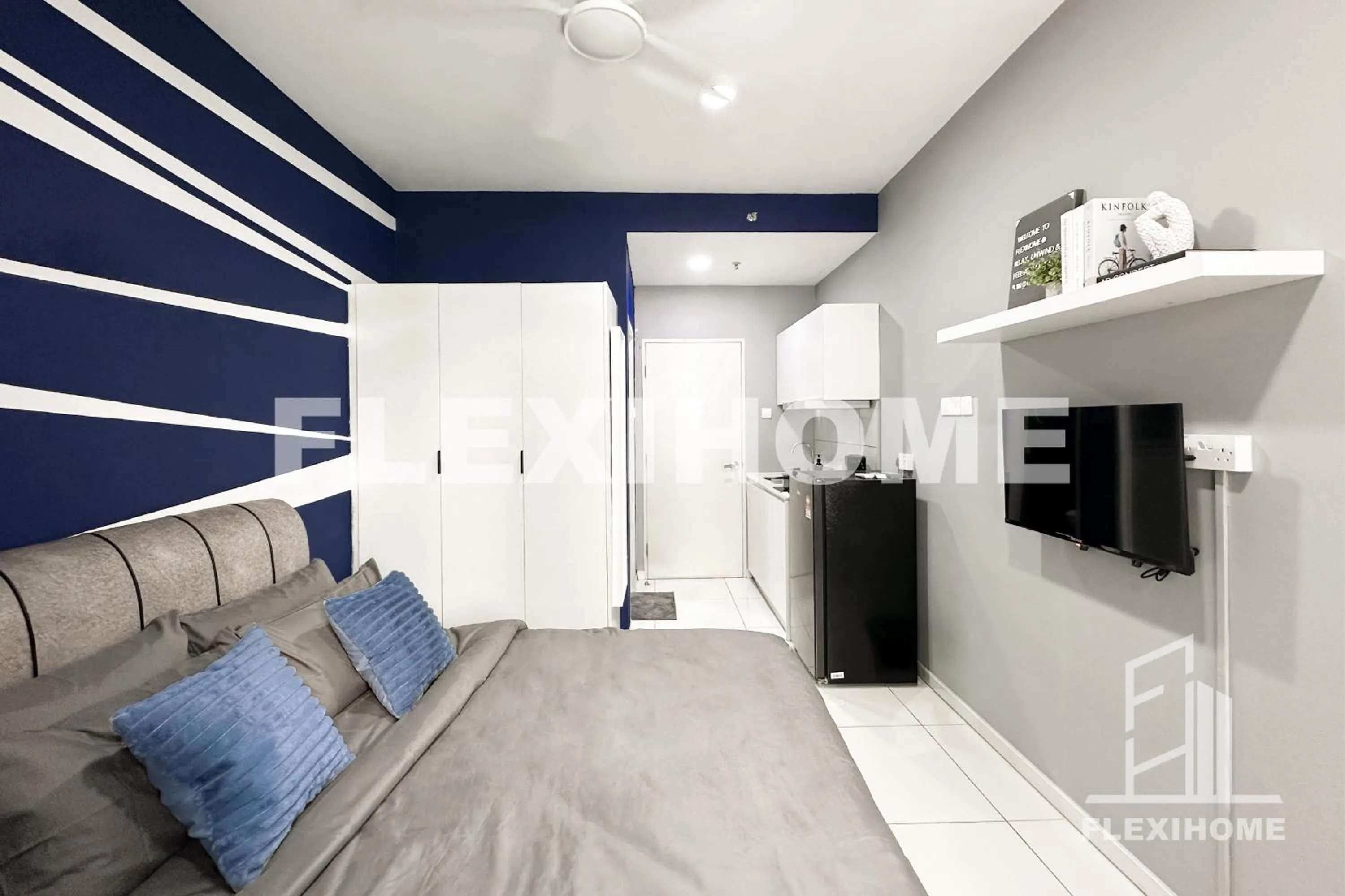 Bed in KLIA-KLIA 2, Comfy Studio, Horizon Suites Sepang-Dengkil by Flexihome-MY