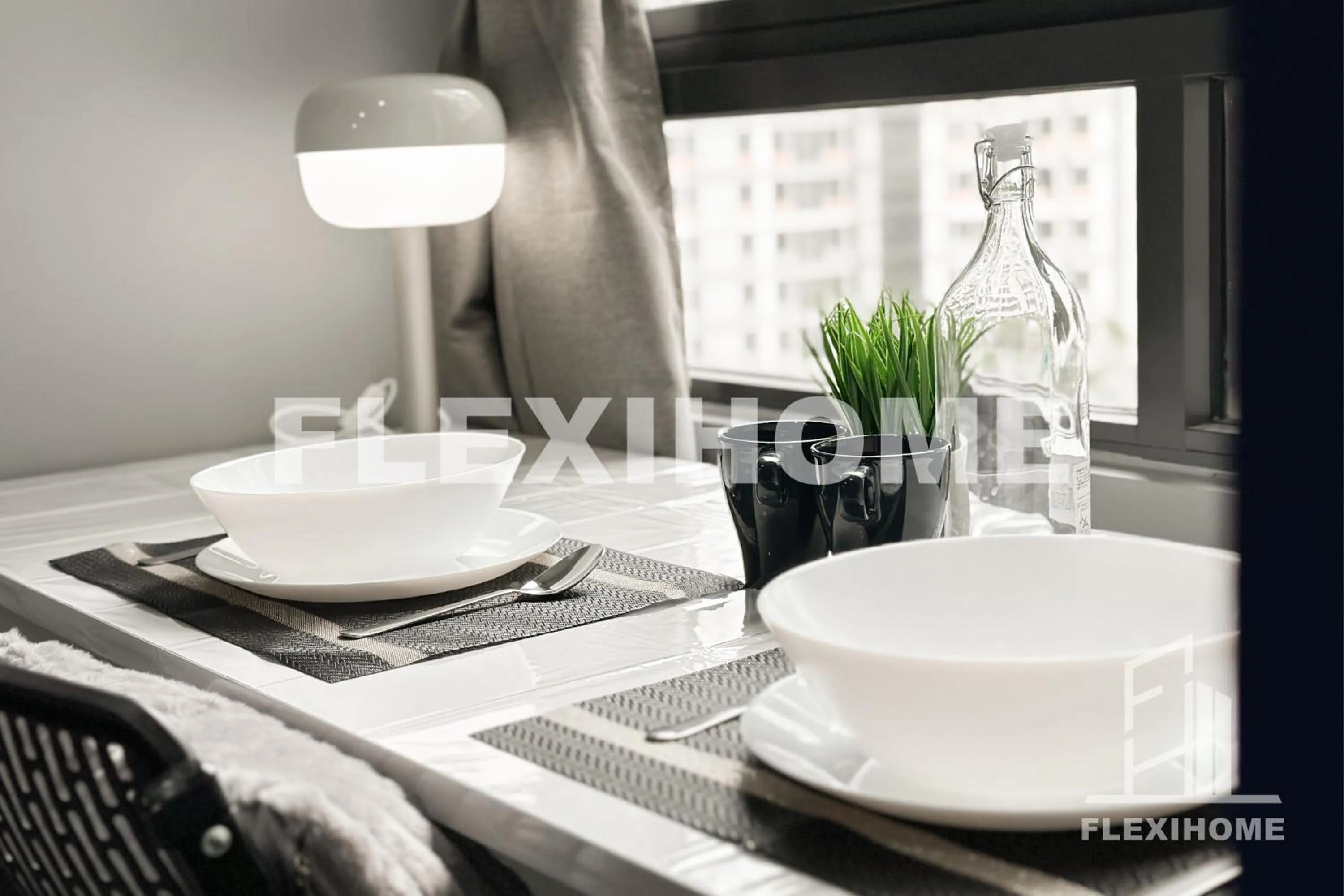 Dining area in KLIA-KLIA 2, Comfy Studio, Horizon Suites Sepang-Dengkil by Flexihome-MY