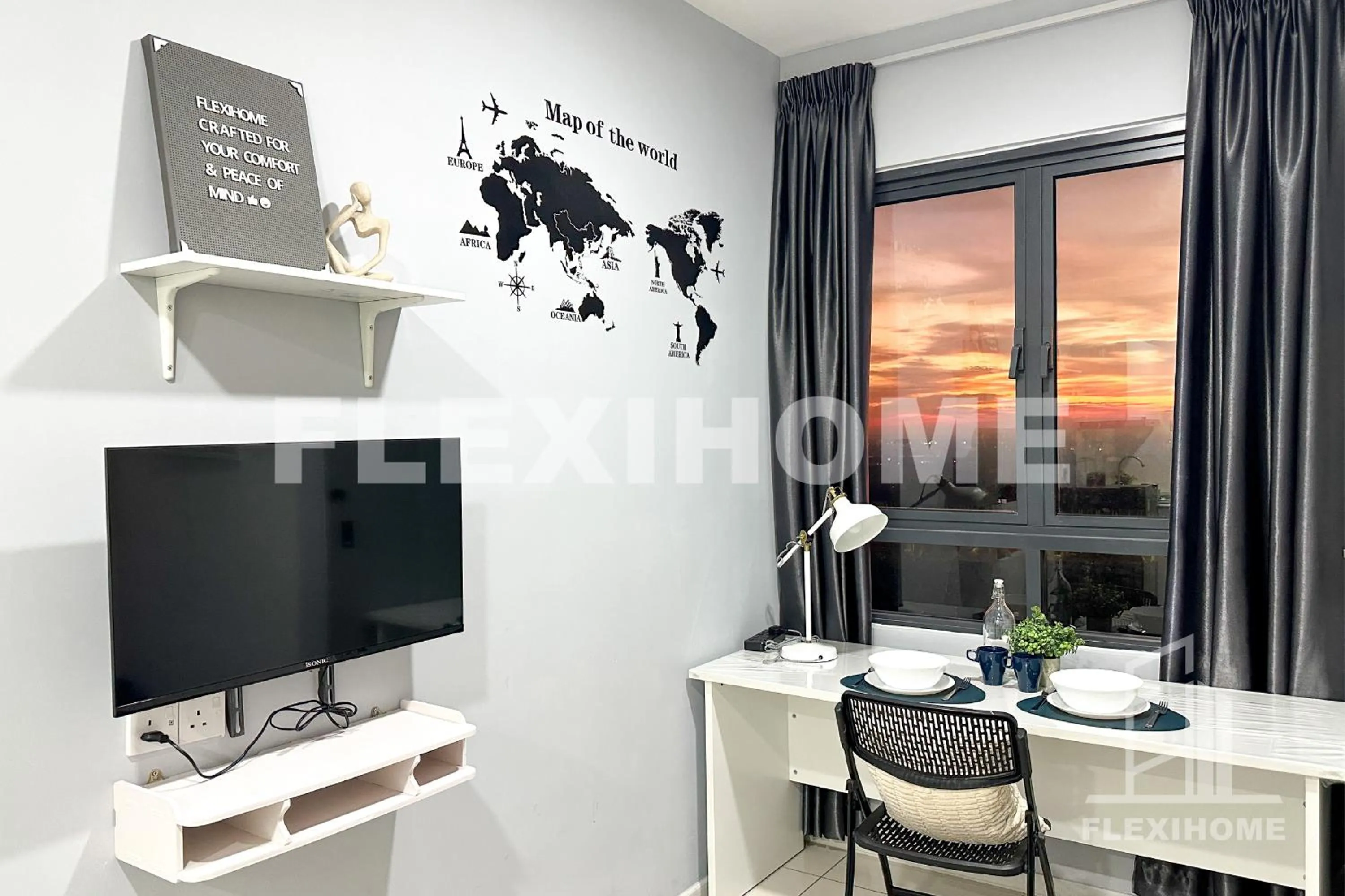 TV and multimedia in KLIA-KLIA 2, Comfy Studio, Horizon Suites Sepang-Dengkil by Flexihome-MY