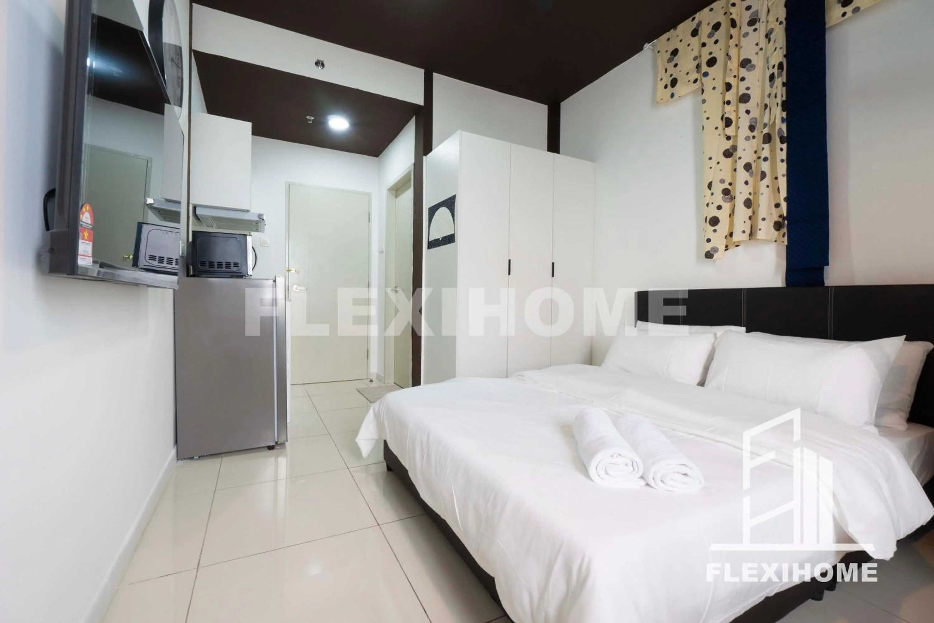Bed in KLIA-KLIA 2, Comfy Studio, Horizon Suites Sepang-Dengkil by Flexihome-MY