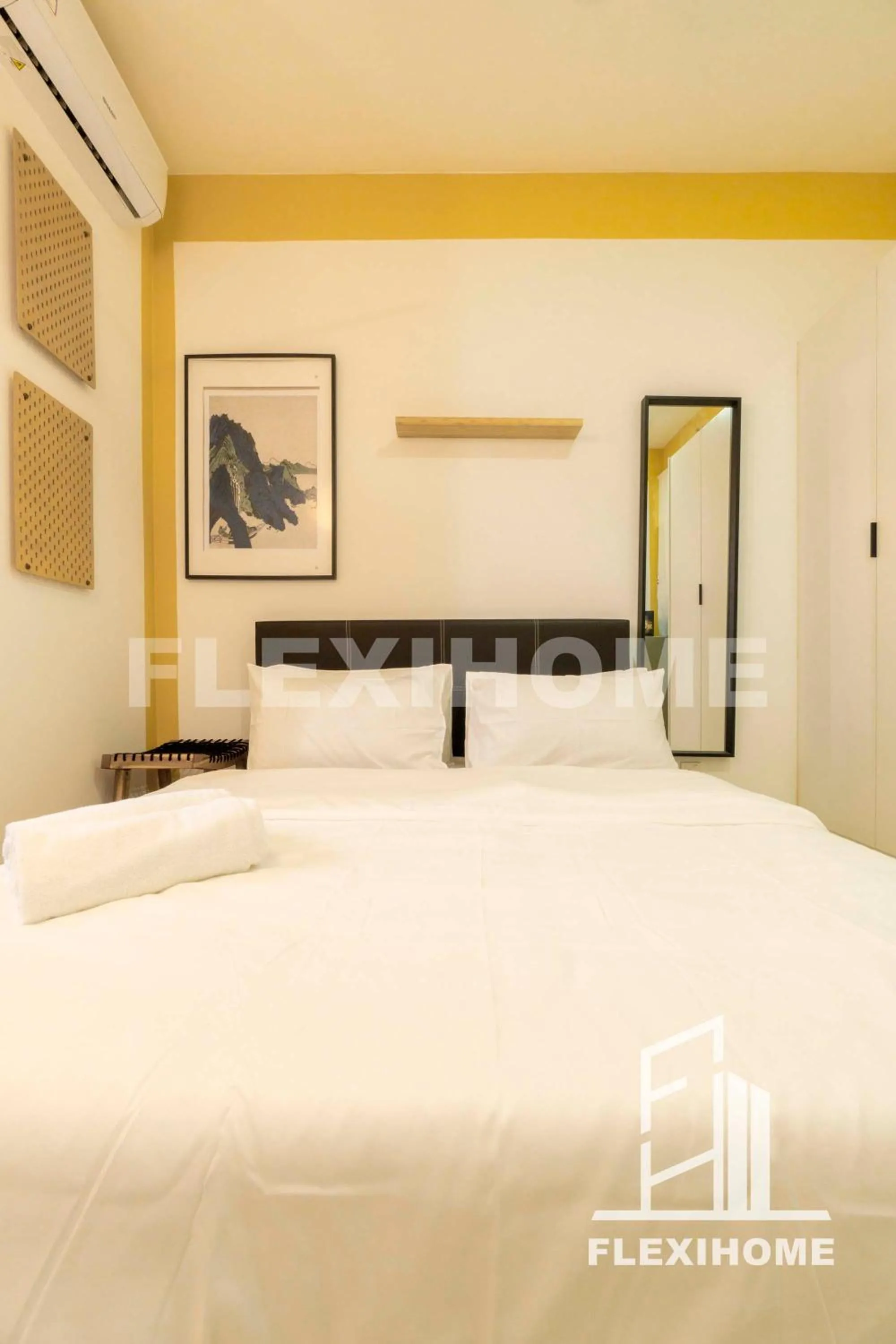 Bed in KLIA-KLIA 2, Comfy Studio, Horizon Suites Sepang-Dengkil by Flexihome-MY