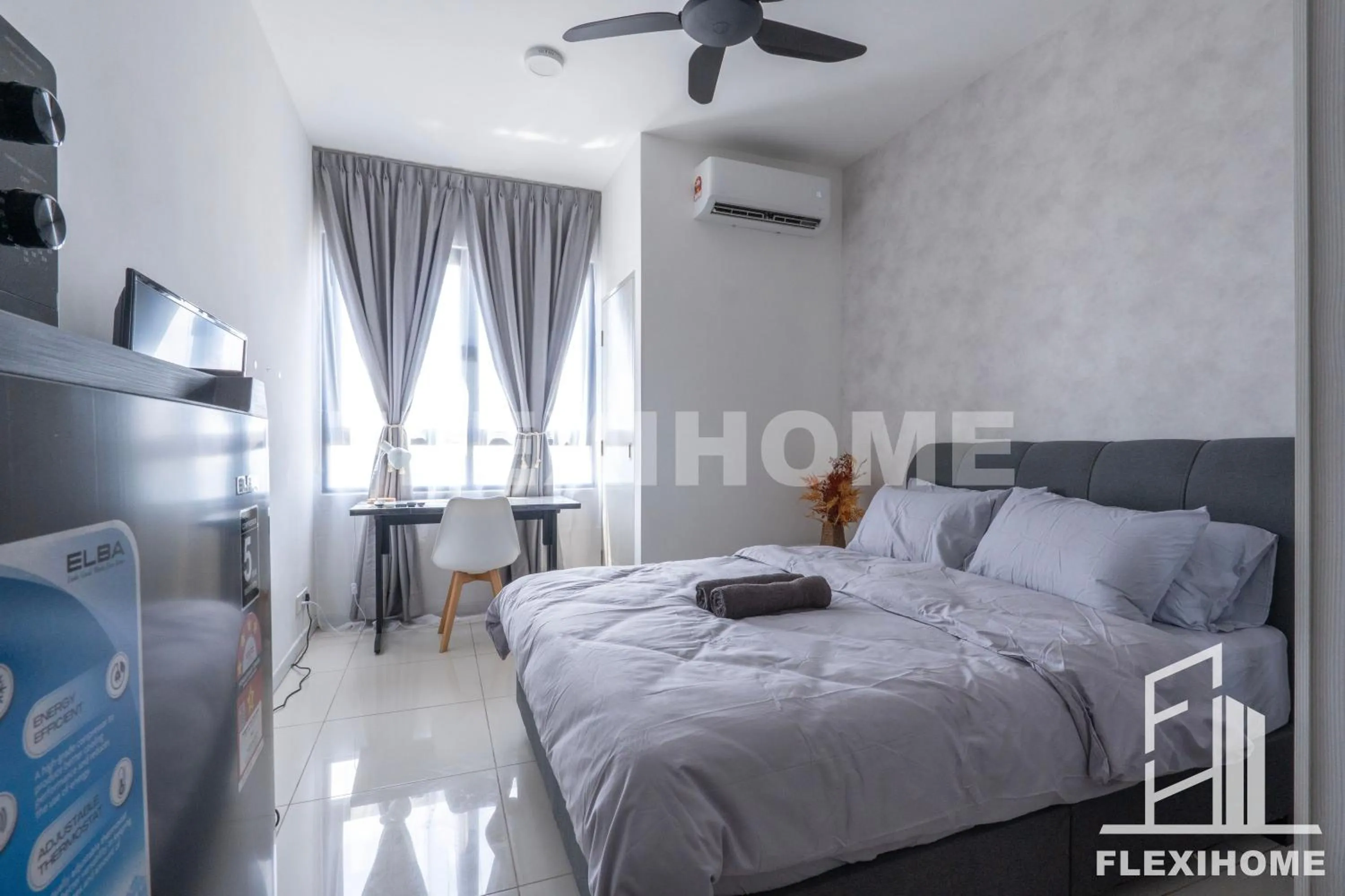 Bed in KLIA-KLIA 2, Comfy Studio, Horizon Suites Sepang-Dengkil by Flexihome-MY