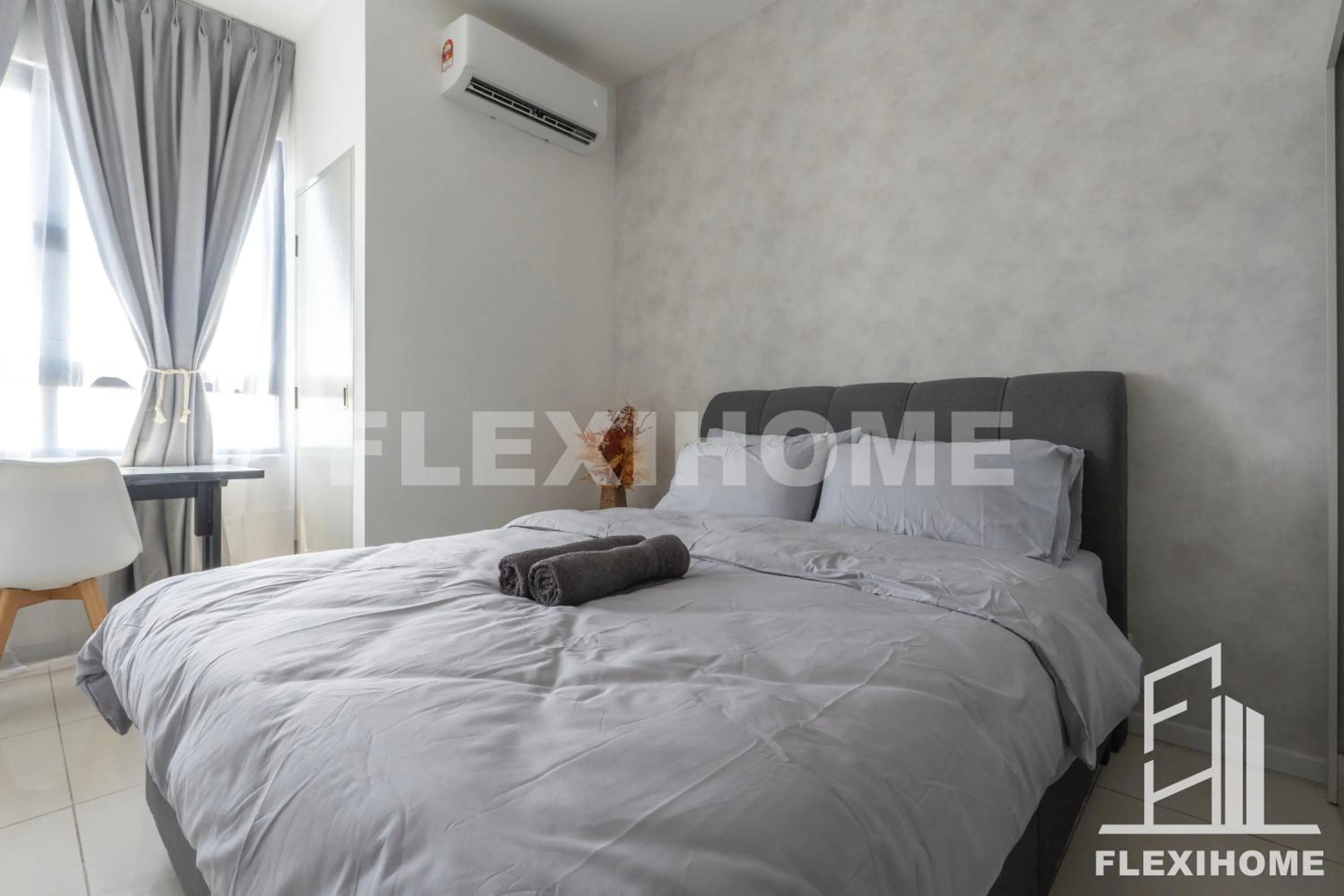 Bed in KLIA-KLIA 2, Comfy Studio, Horizon Suites Sepang-Dengkil by Flexihome-MY