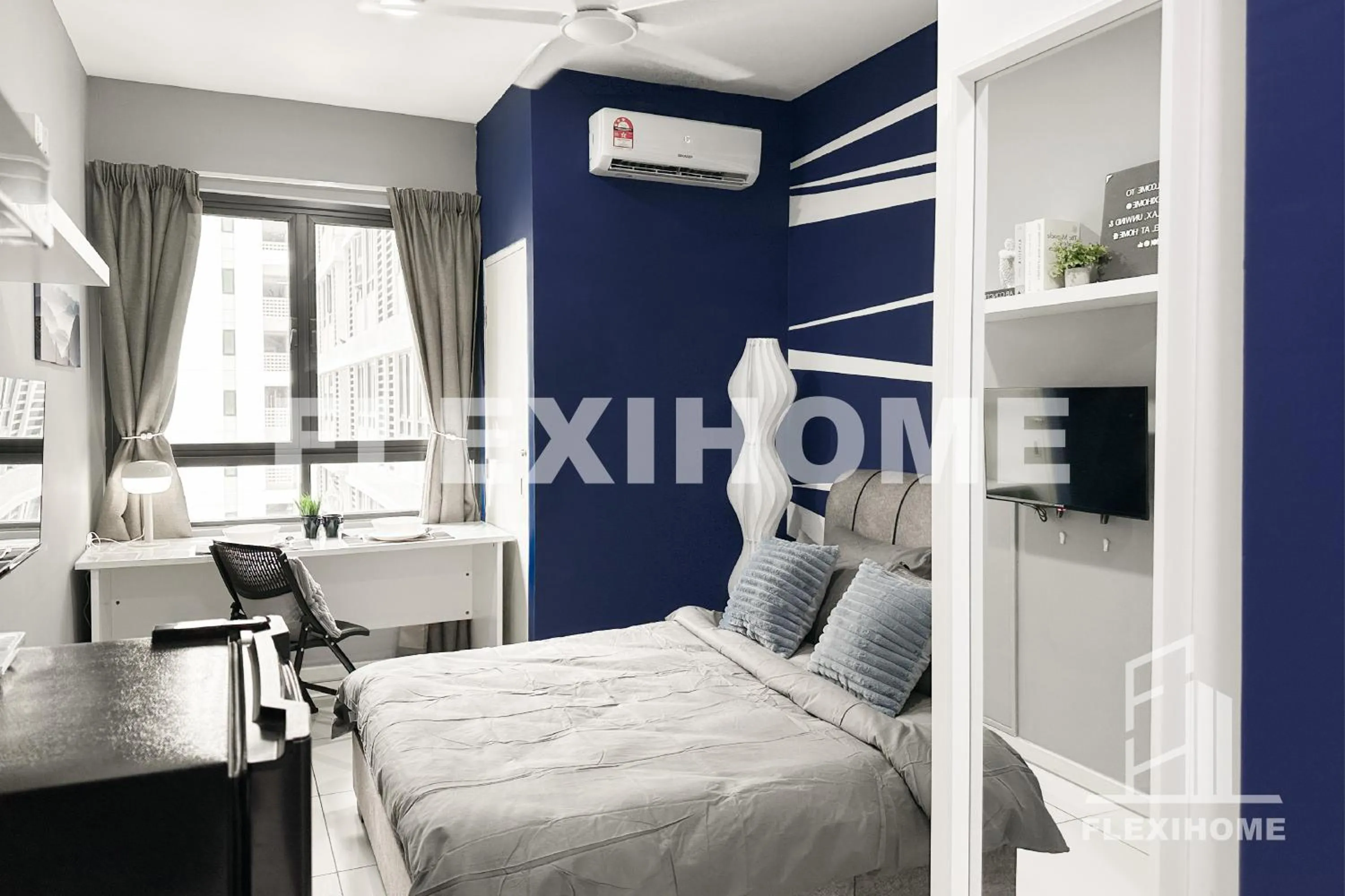 Bed in KLIA-KLIA 2, Comfy Studio, Horizon Suites Sepang-Dengkil by Flexihome-MY