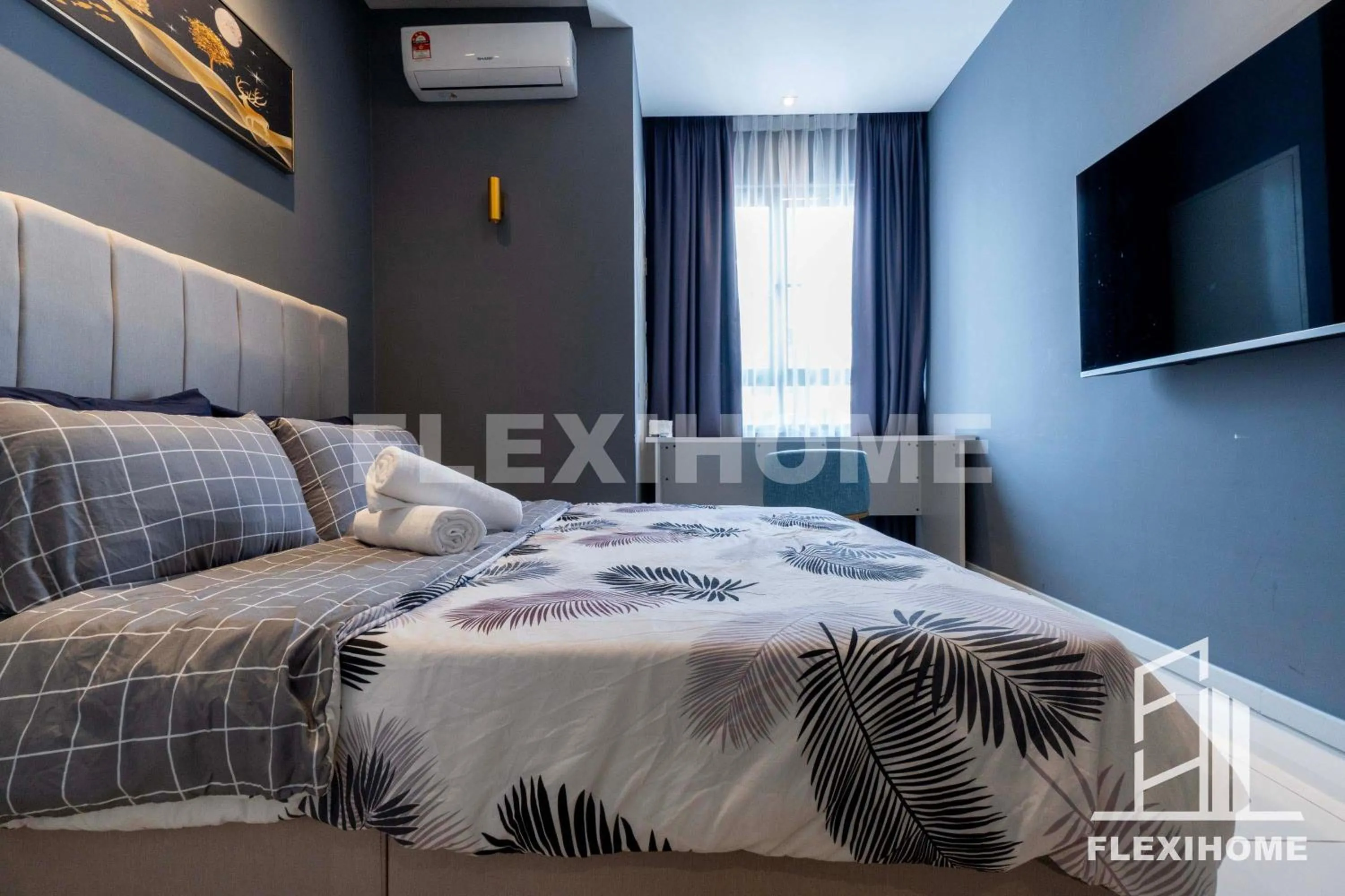 Bed in KLIA-KLIA 2, Comfy Studio, Horizon Suites Sepang-Dengkil by Flexihome-MY