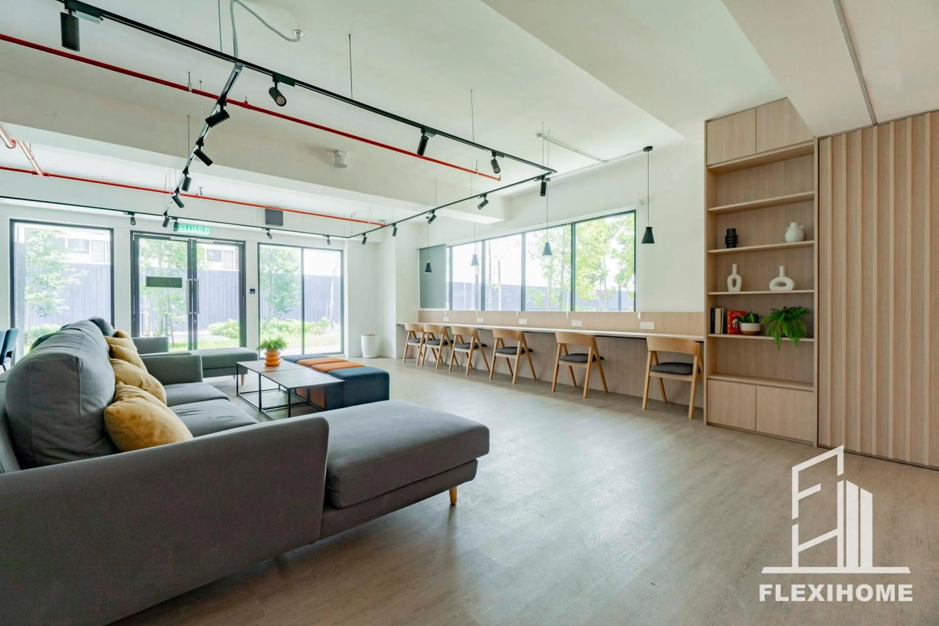 Seating area in KLIA-KLIA 2, Comfy Studio, Horizon Suites Sepang-Dengkil by Flexihome-MY