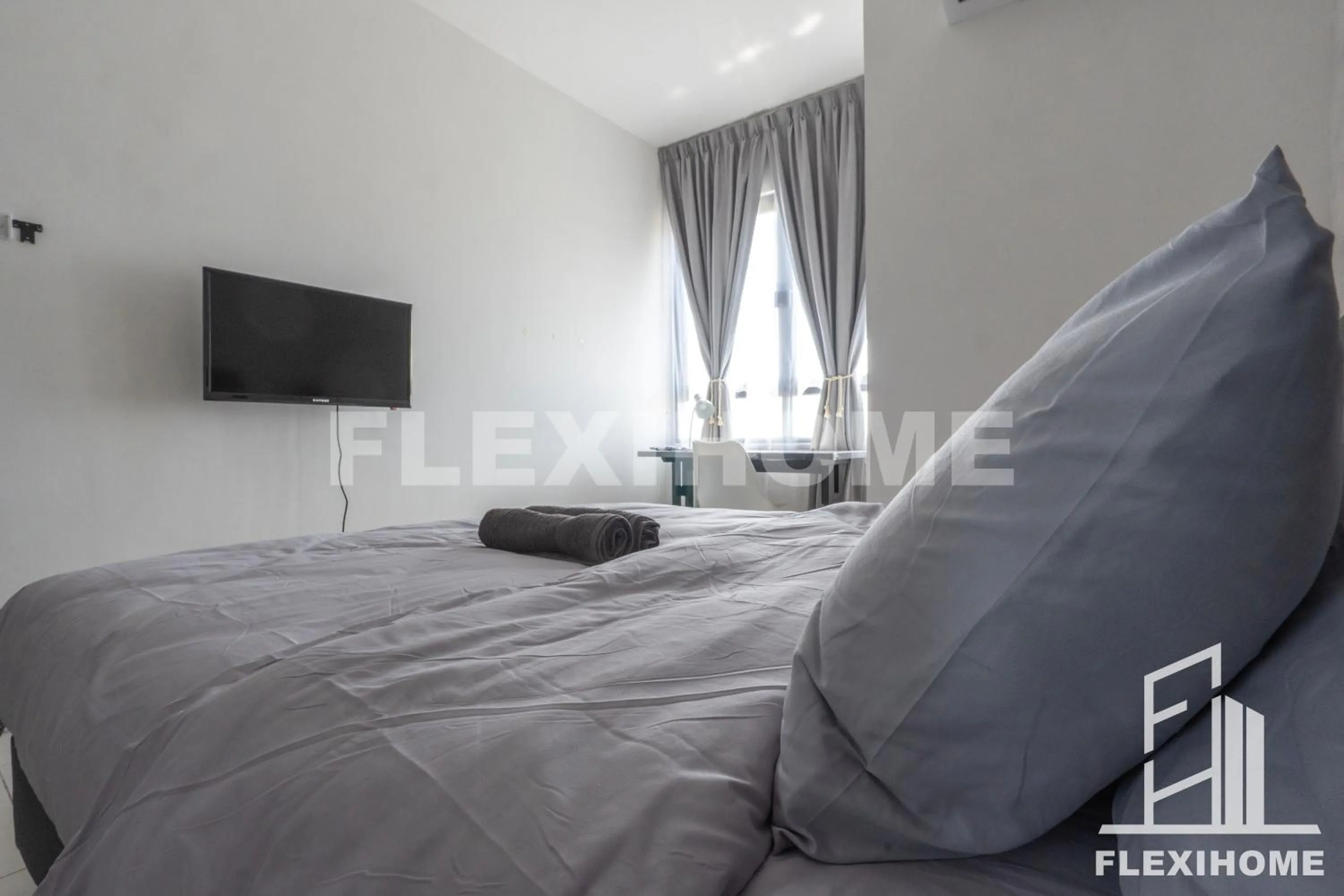 Bed in KLIA-KLIA 2, Comfy Studio, Horizon Suites Sepang-Dengkil by Flexihome-MY