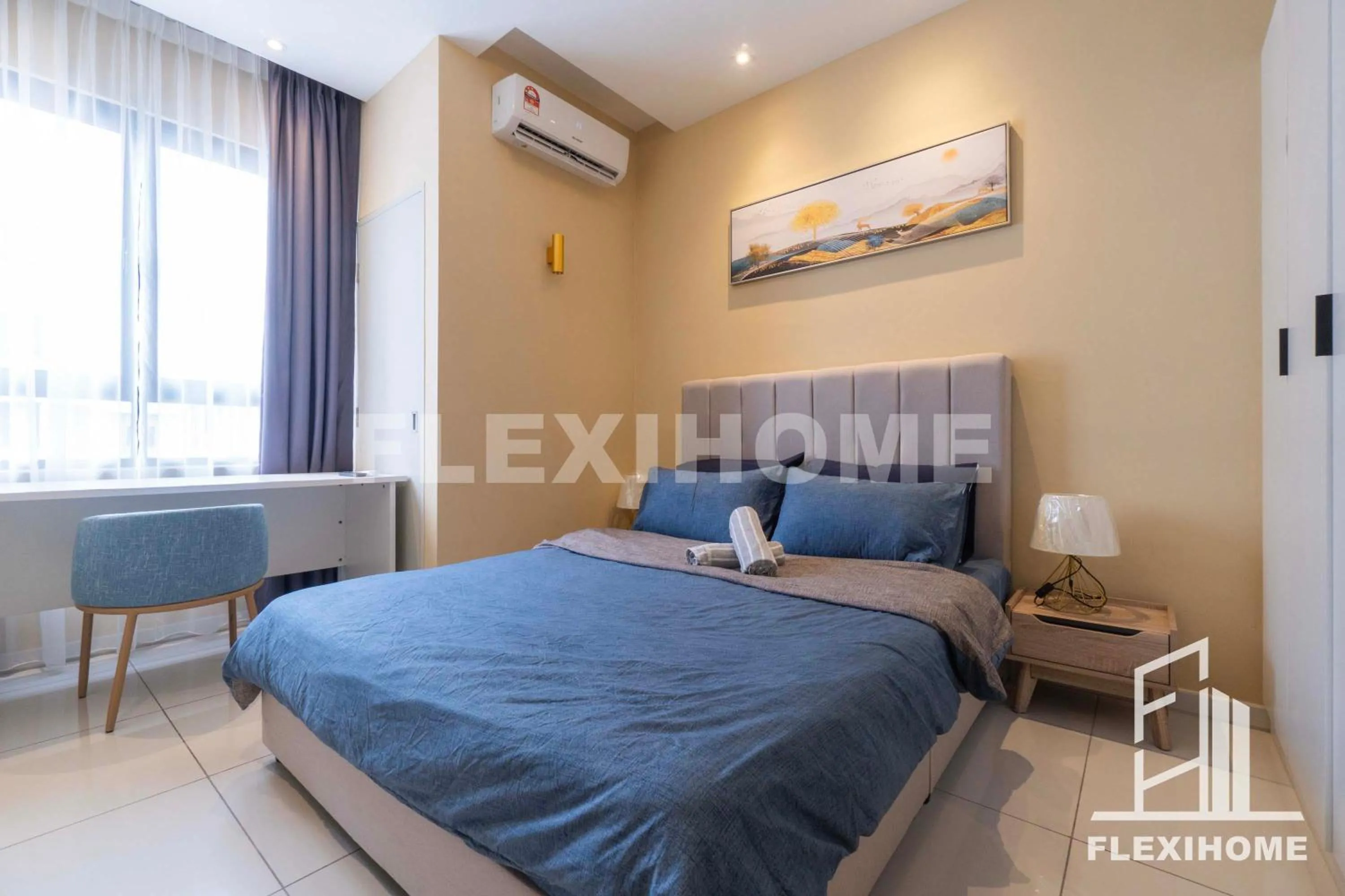 Bed in KLIA-KLIA 2, Comfy Studio, Horizon Suites Sepang-Dengkil by Flexihome-MY