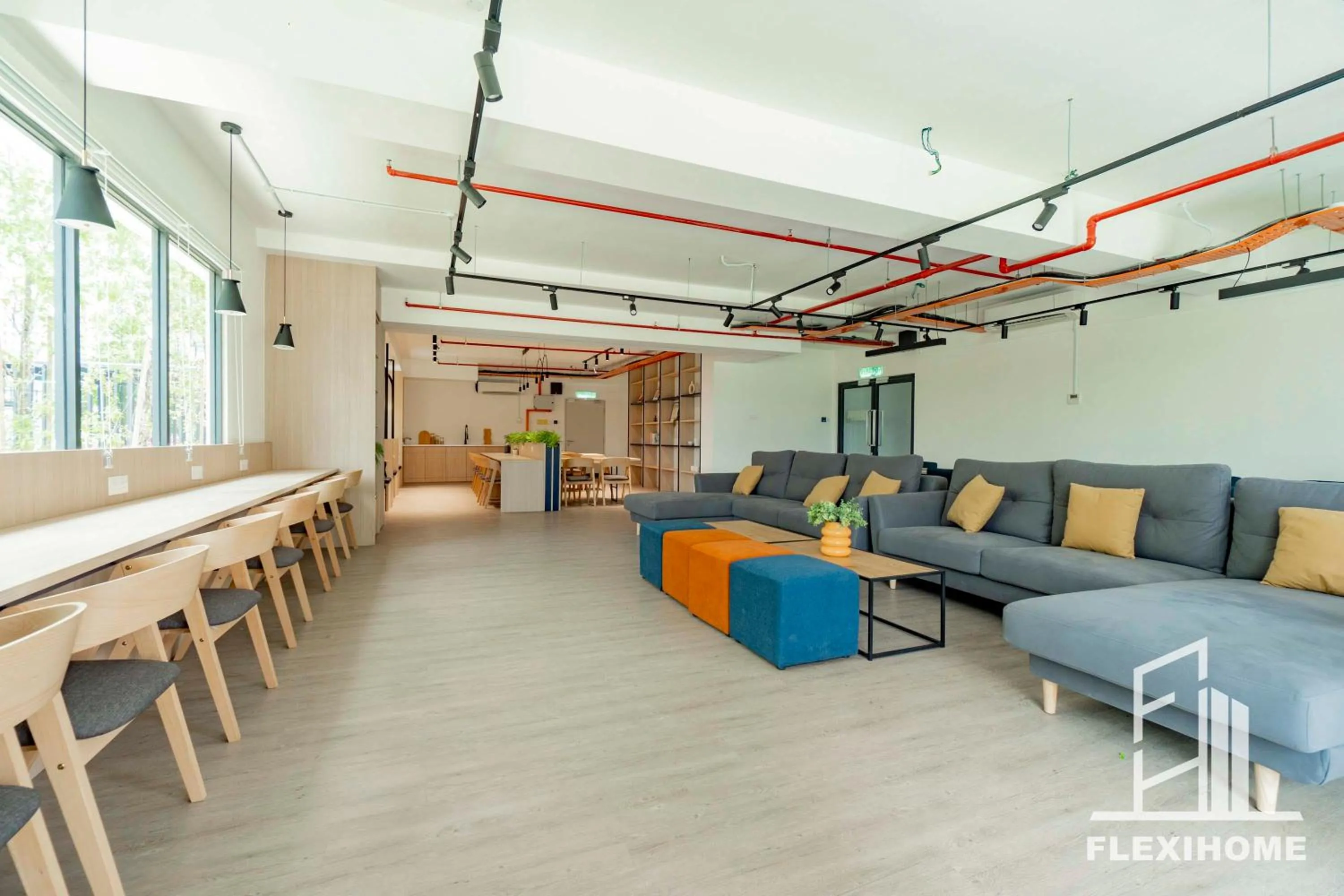 Seating area in KLIA-KLIA 2, Comfy Studio, Horizon Suites Sepang-Dengkil by Flexihome-MY