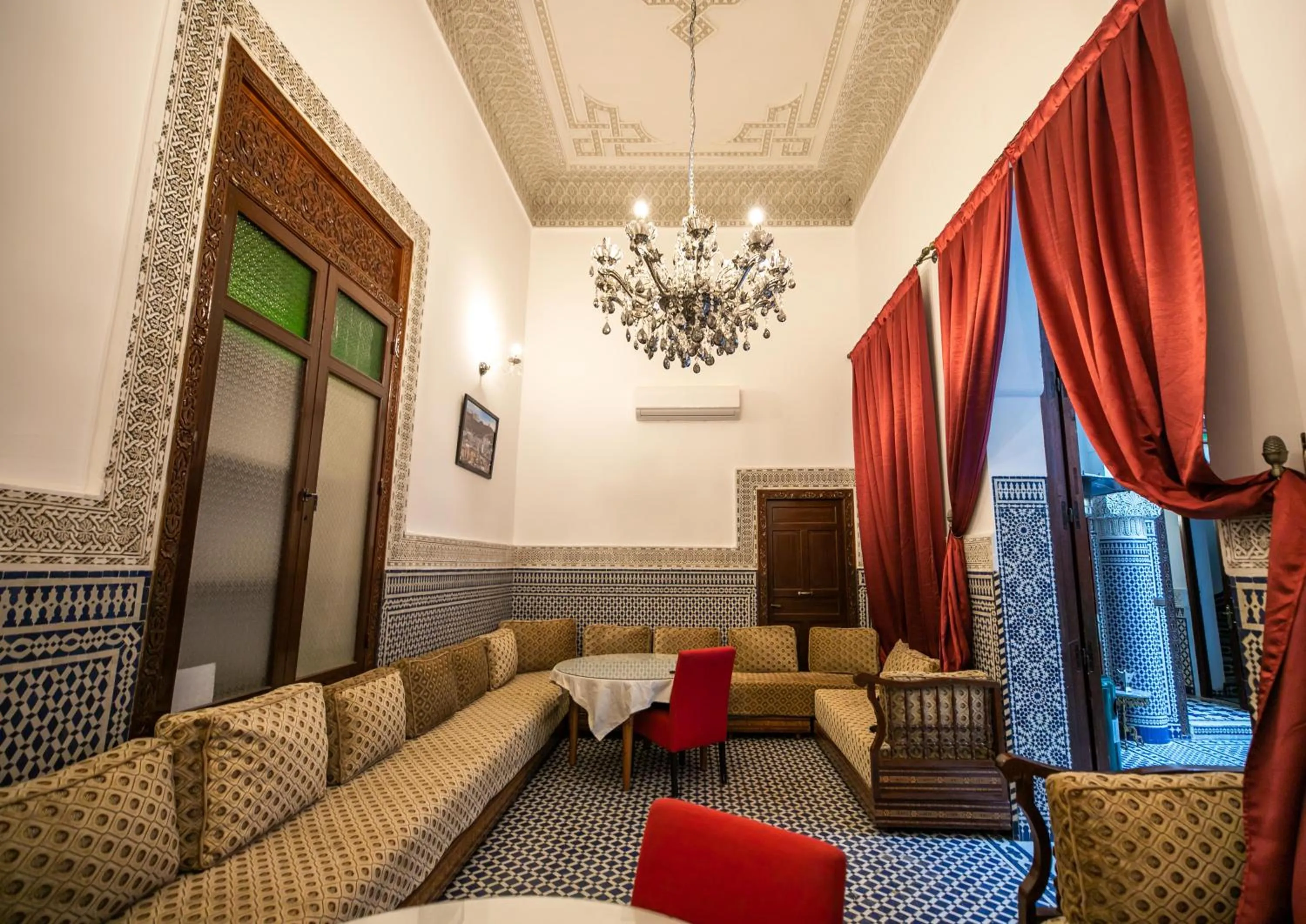 Seating area in Riad Dari Fes