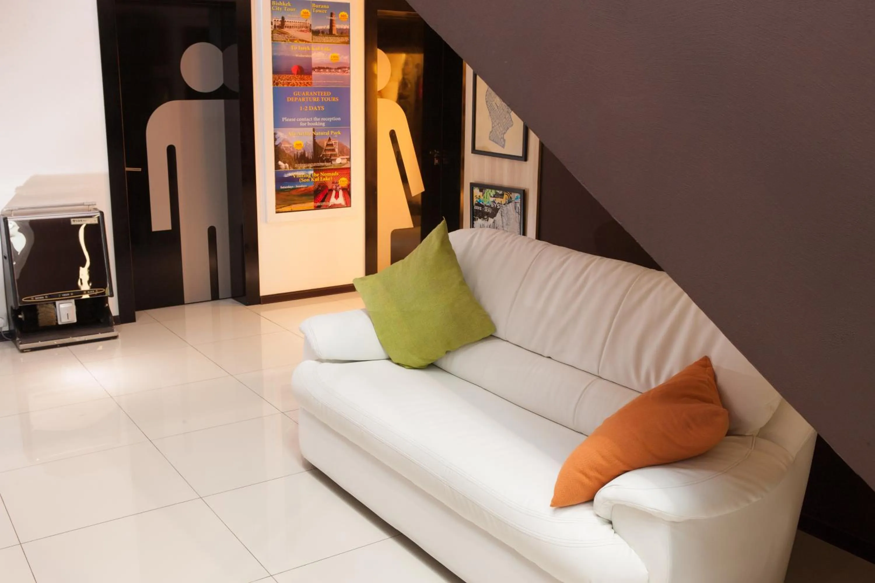 Lobby or reception in Futuro Hotel Bishkek