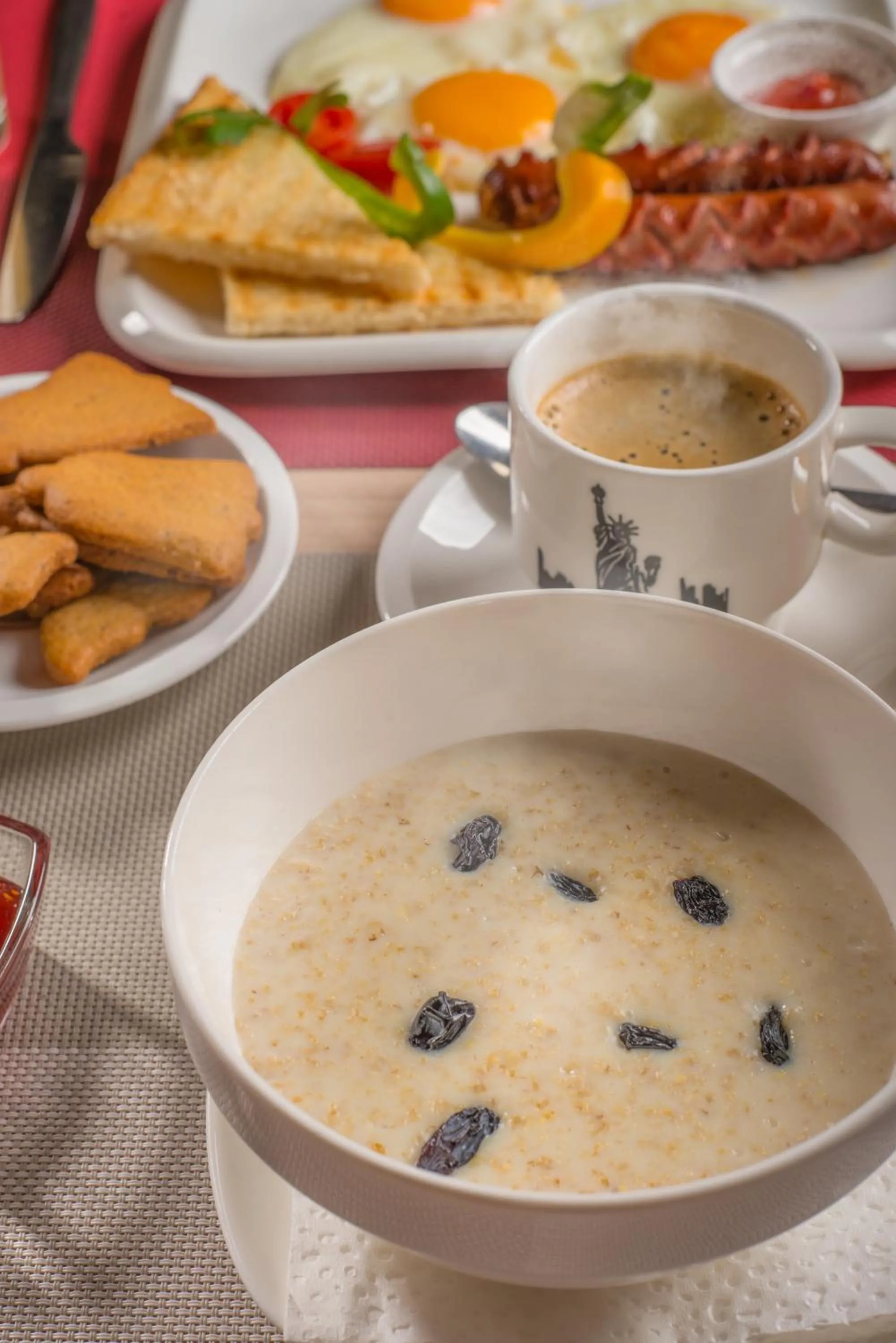 Food close-up in Futuro Hotel Bishkek