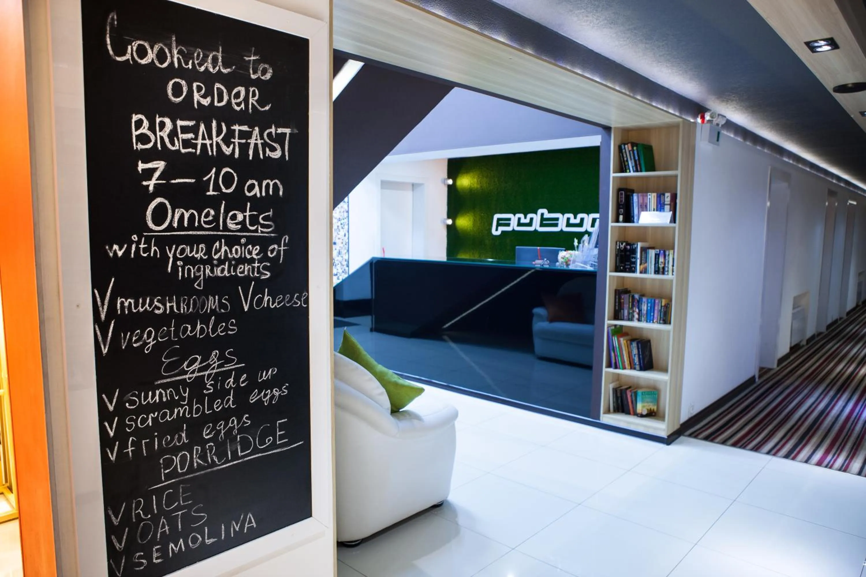 Library in Futuro Hotel Bishkek