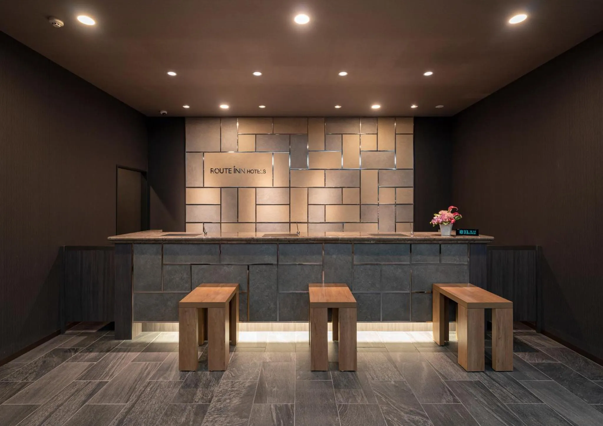 Lobby or reception in Hotel Route Inn Osaka Izumifuchu