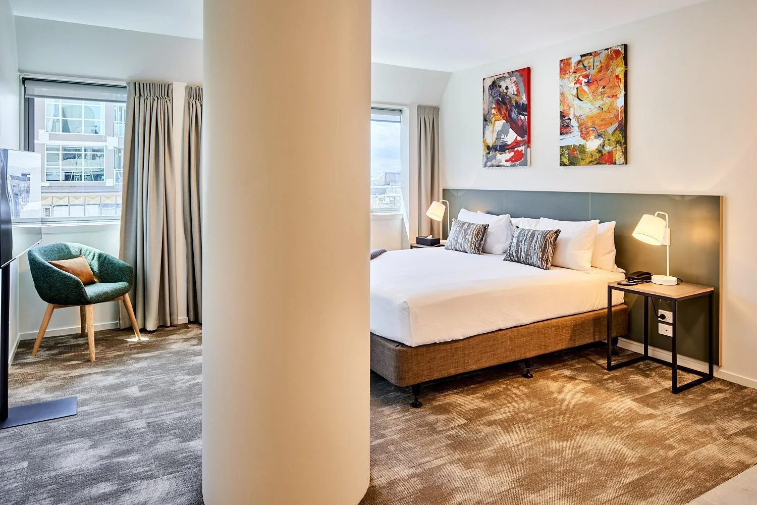 Photo of the whole room, Bed in Sojourn Apartment Hotel - Ghuznee