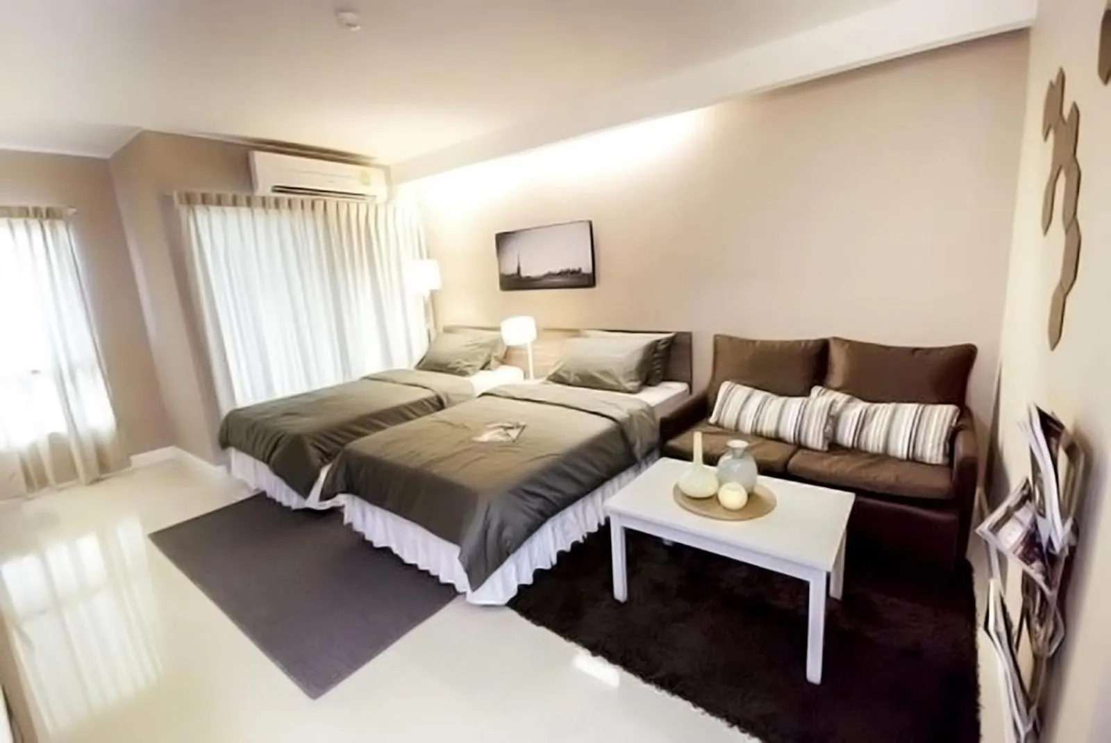 Photo of the whole room, Bed in Jpark Residences at Thammasat Rangsit
