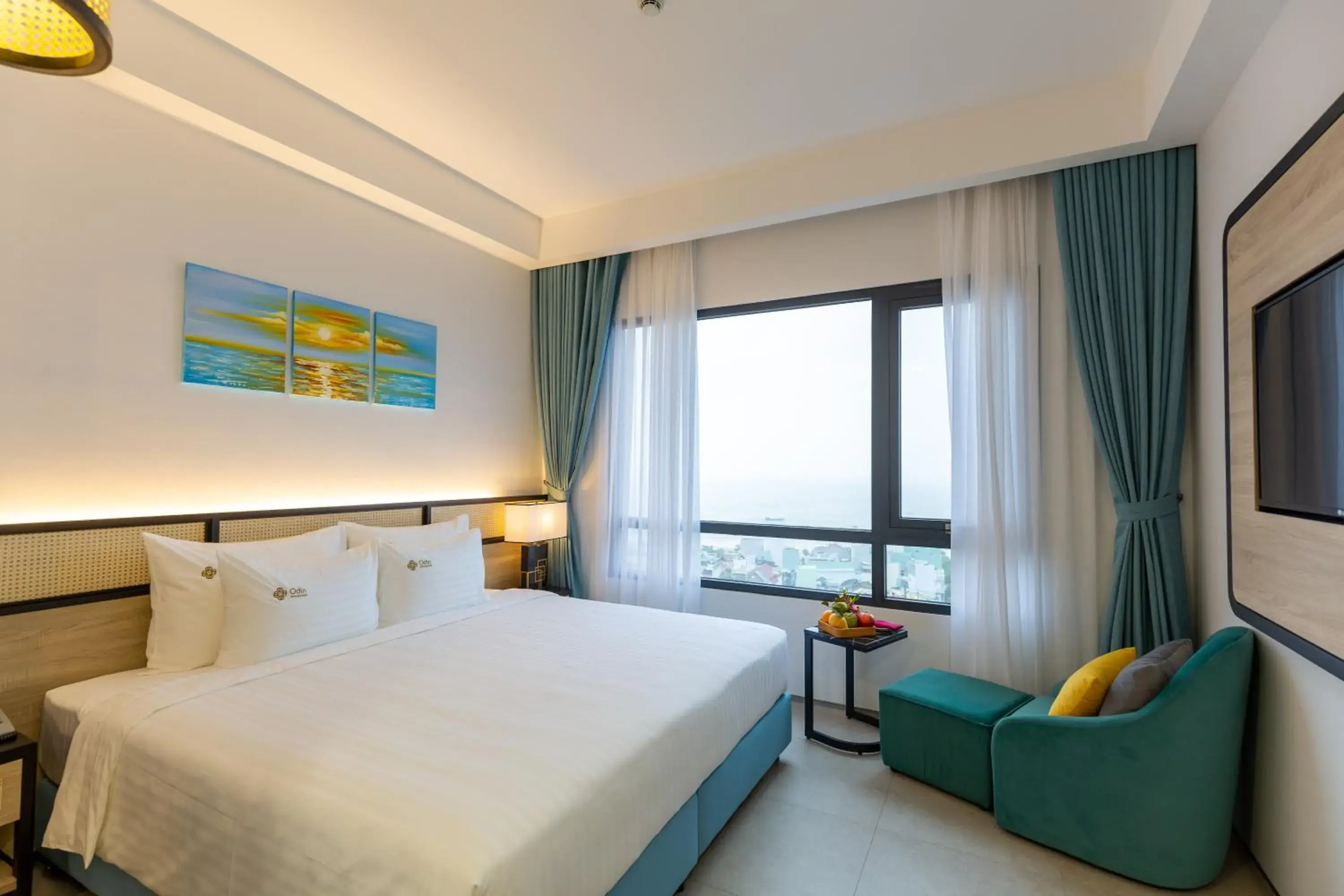 Deluxe Twin Room with Sea View in Odin Hotel Quy Nhon Deluxe Twin Room with Sea View in Odin Hotel Quy Nhon